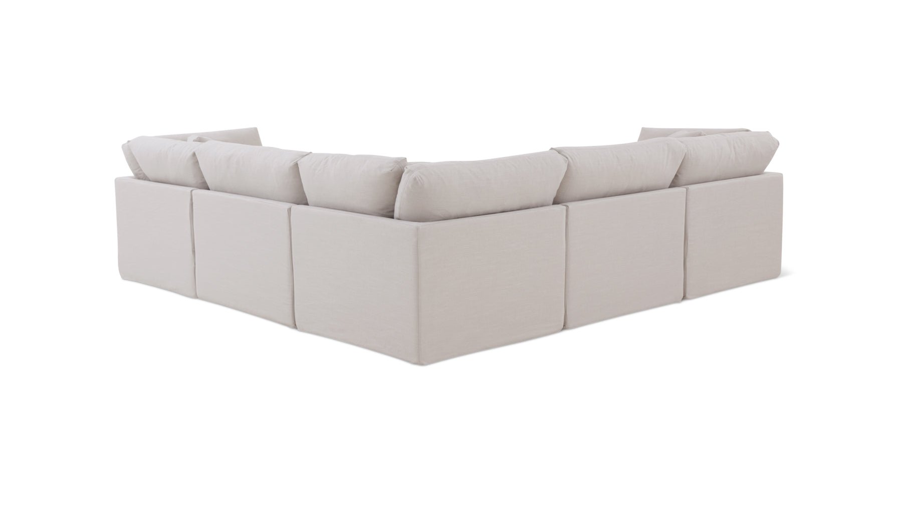 Get Together™ 5-Piece Modular Sectional Closed, Standard, Clay - Image 7