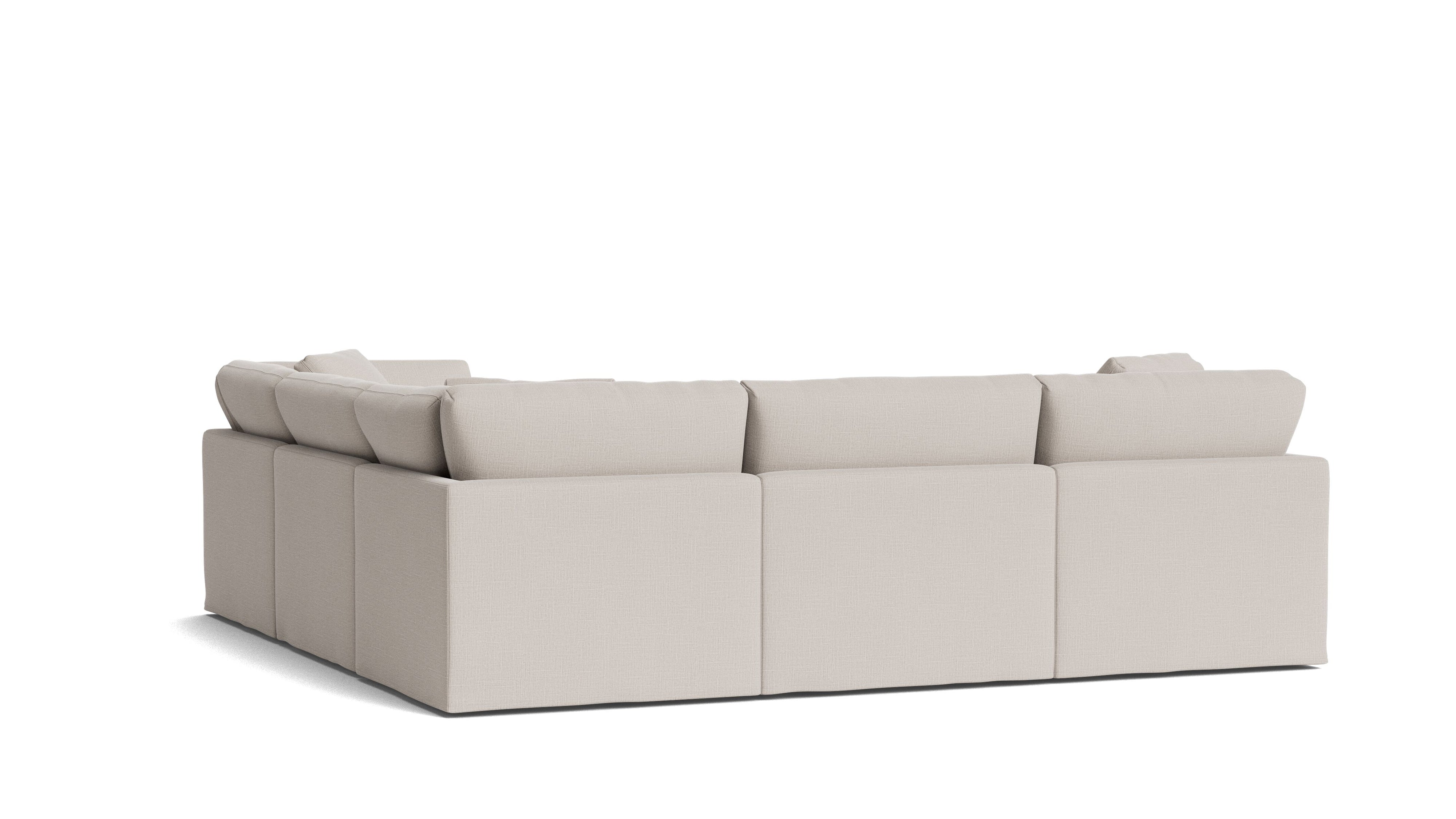 Get Together™ 5 - Piece Modular Sectional Closed, Standard, Clay - Sundays Company CanadaSEC-YJ-038-015