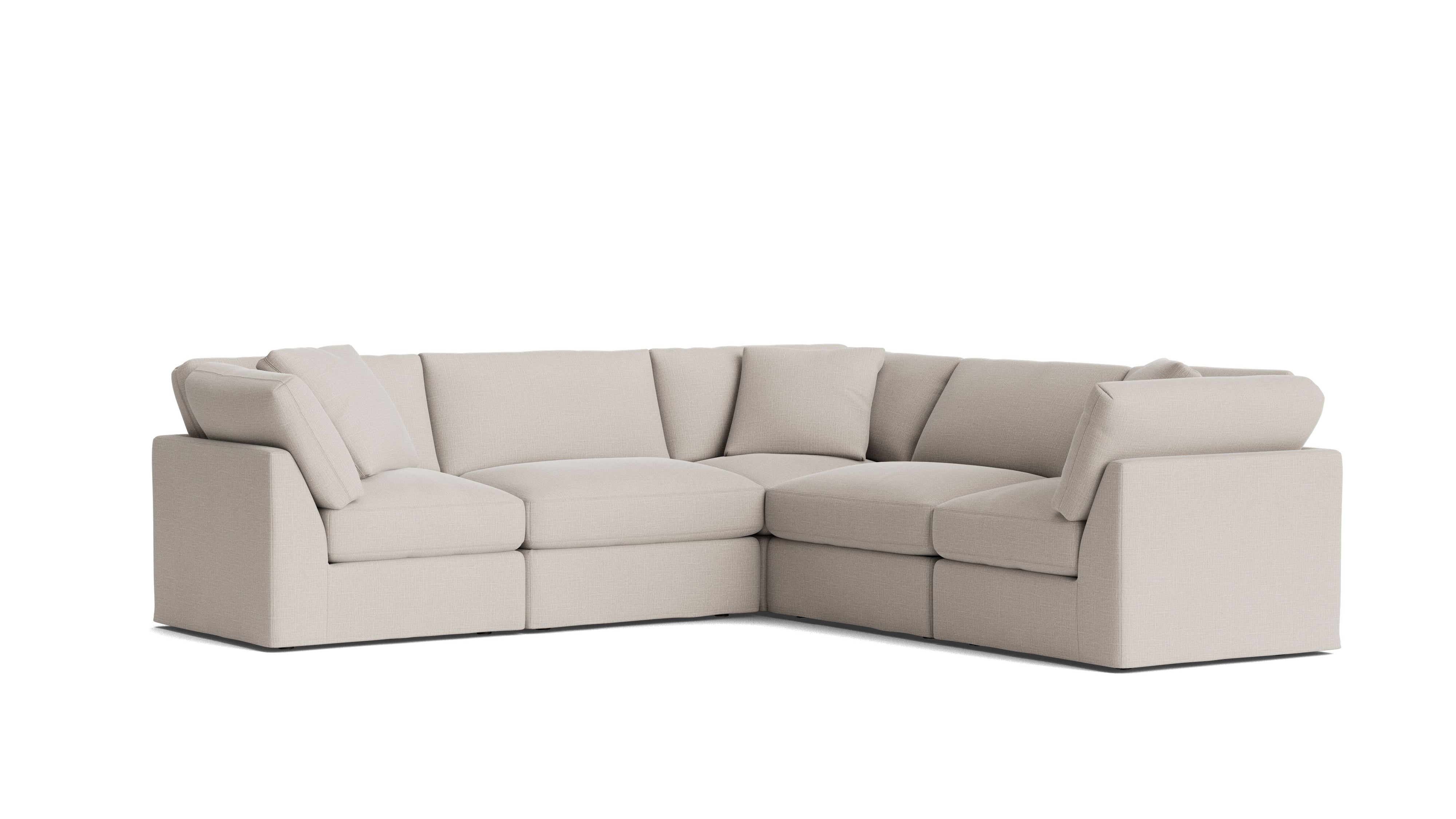 Get Together™ 5 - Piece Modular Sectional Closed, Standard, Clay - Sundays Company CanadaSEC-YJ-038-015