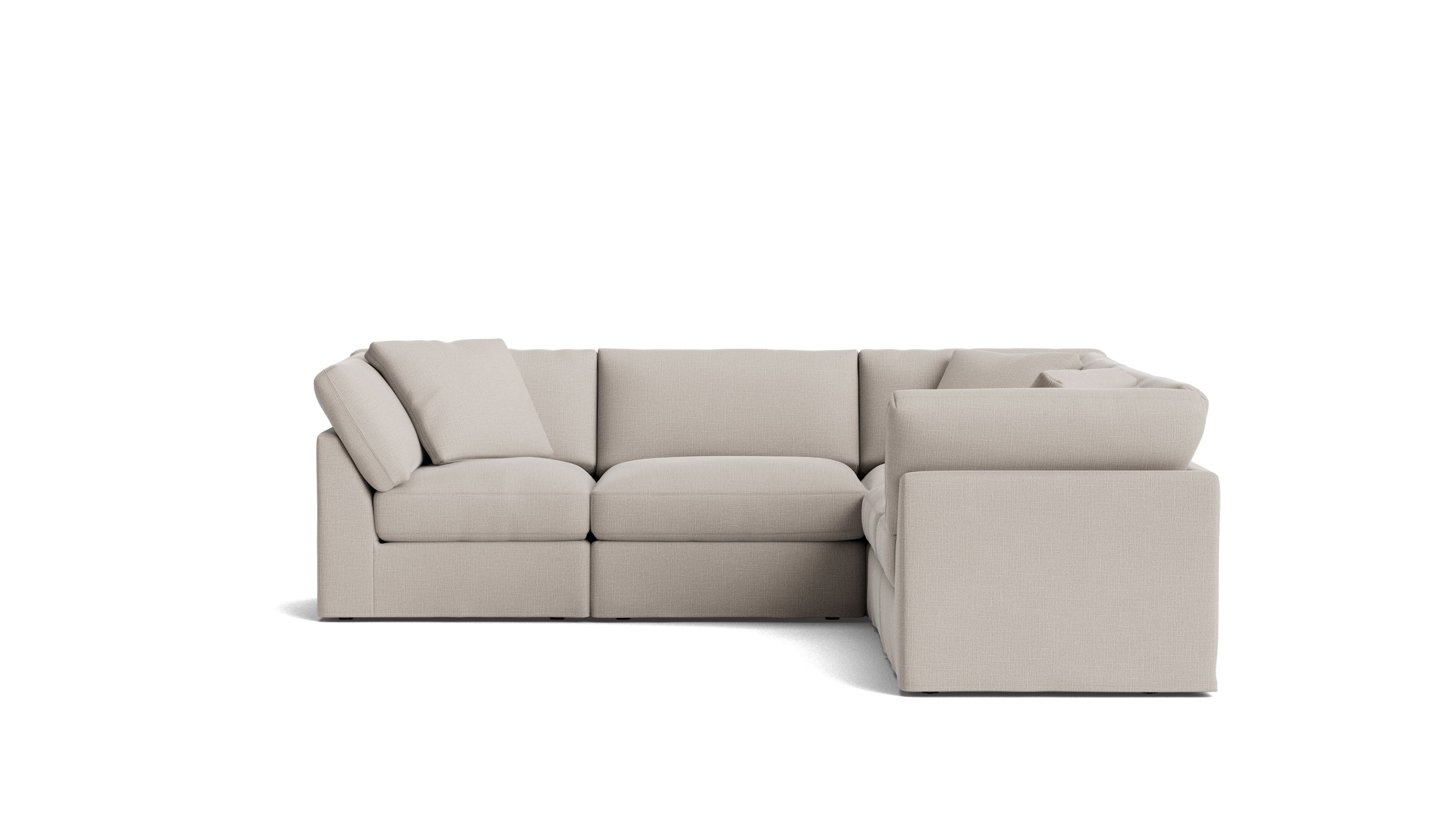 Get Together™ 5 - Piece Modular Sectional Closed, Standard, Clay - Sundays Company CanadaSEC-YJ-038-015