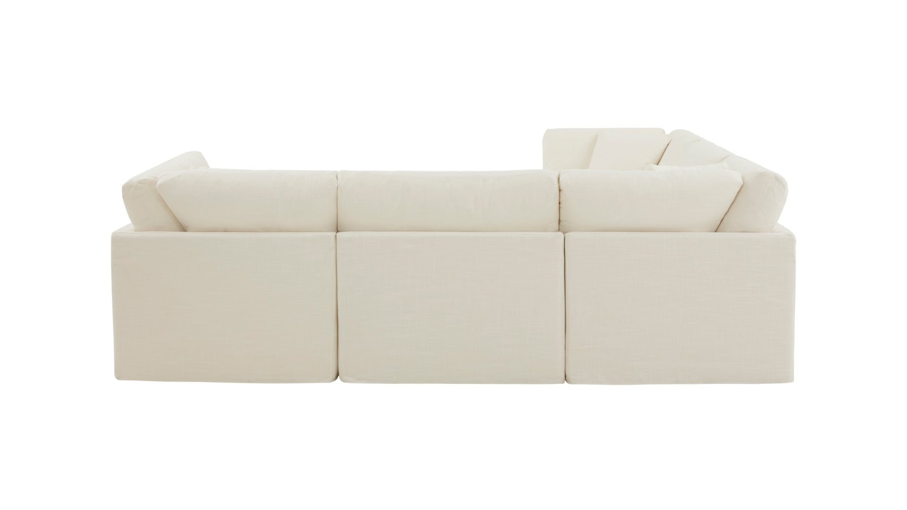 Get Together™ 5-Piece Modular Sectional Closed, Standard, Cream Linen - Image 11