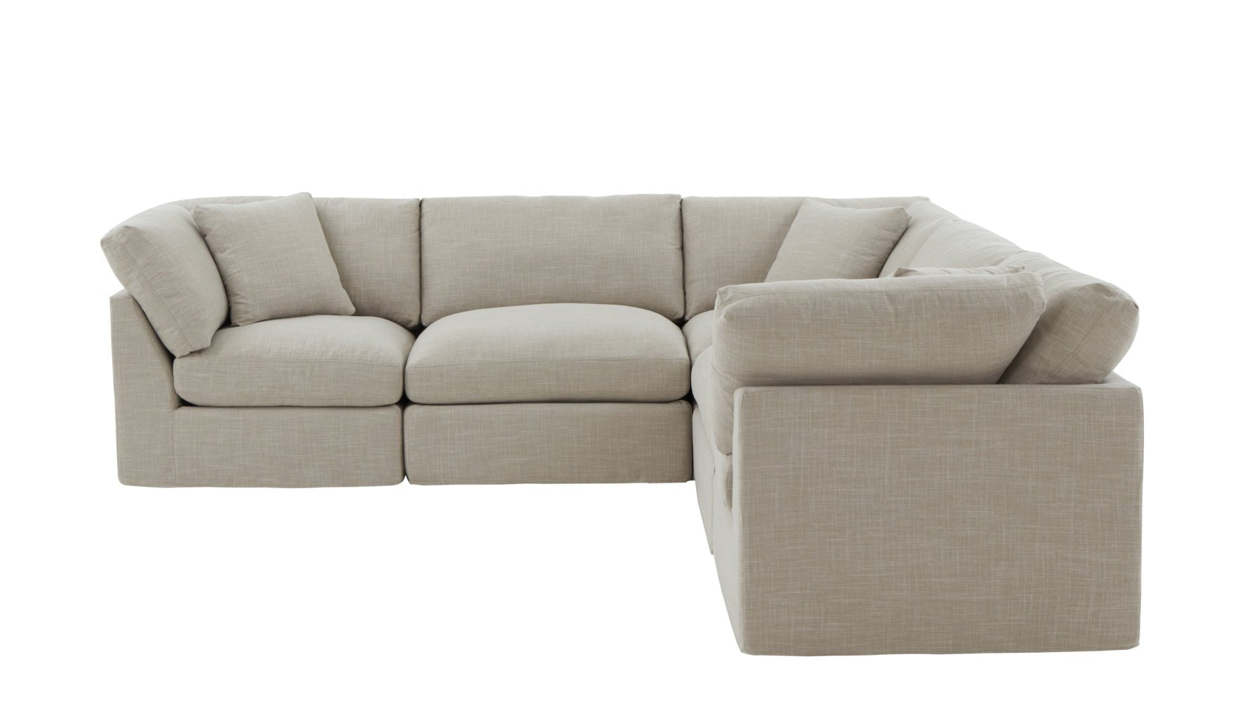 Get Together™ 5-Piece Modular Sectional Closed, Standard, Light Pebble_image