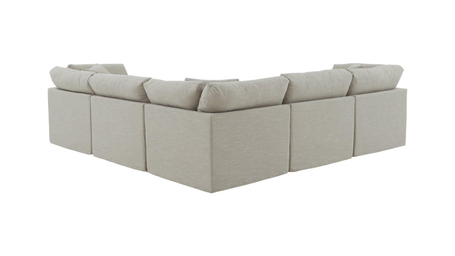 Get Together™ 5-Piece Modular Sectional Closed, Standard, Light Pebble - Image 6