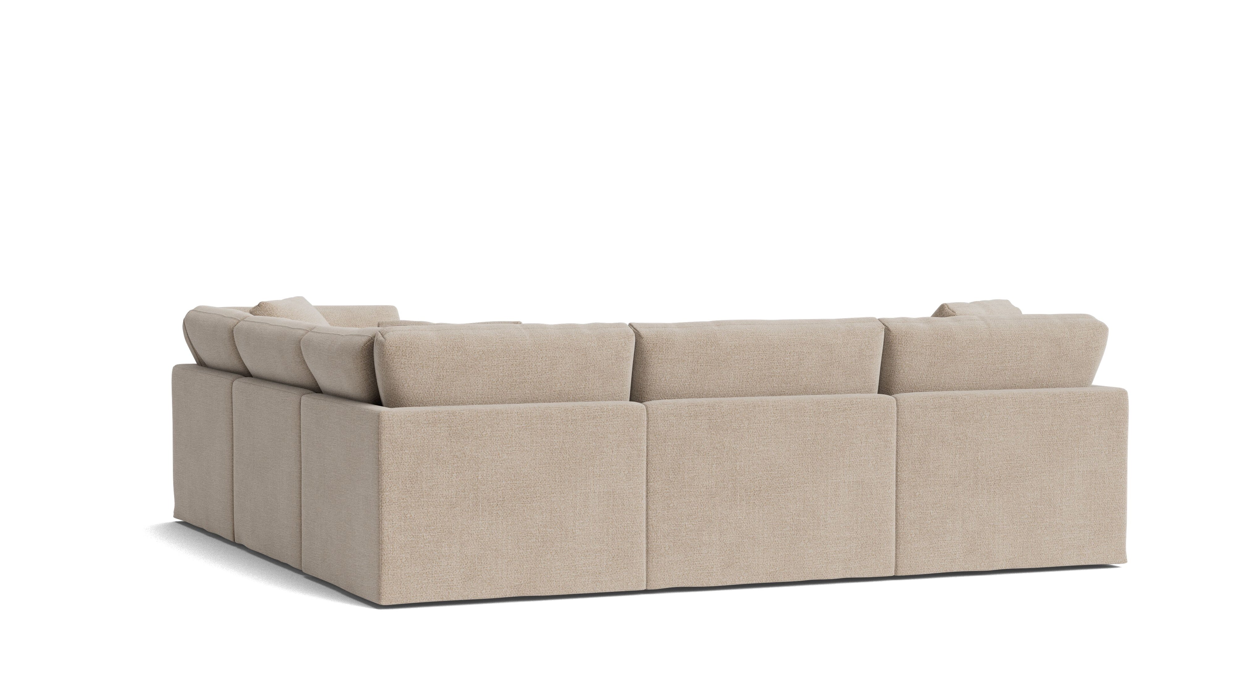 Get Together™ 5 - Piece Modular Sectional Closed, Standard, Champagne - Sundays Company CanadaSEC-YJ-038-041