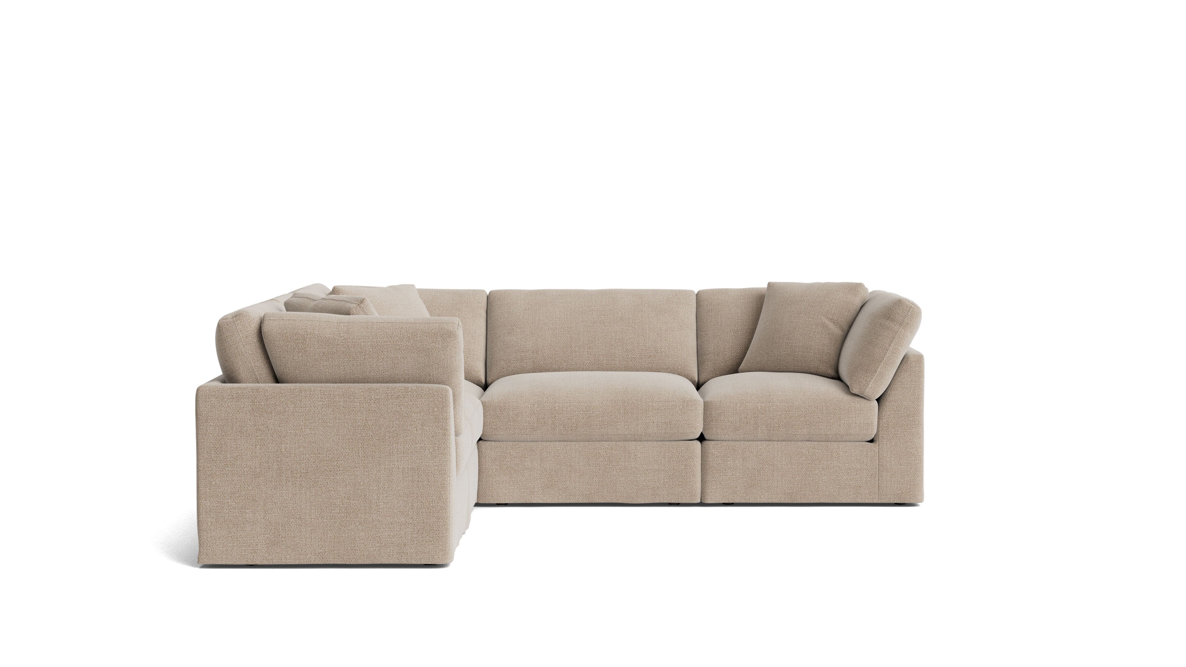 Get Together™ 5 - Piece Modular Sectional Closed, Standard, Champagne - Sundays Company CanadaSEC-YJ-038-041