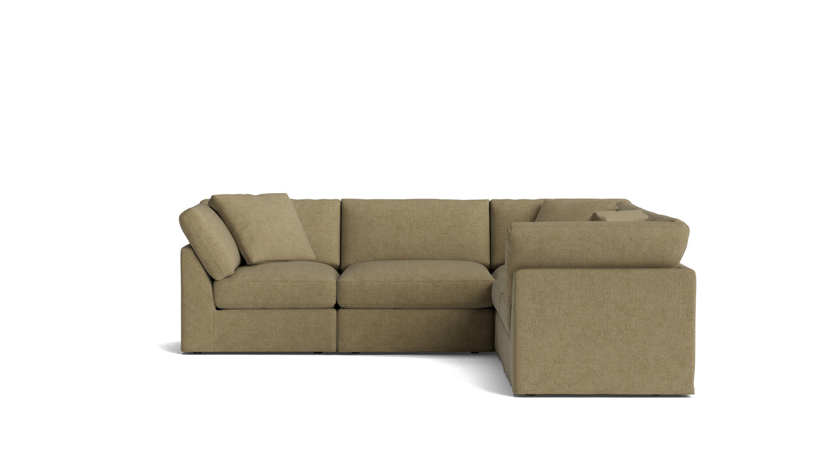 Get Together™ 5-Piece Modular Sectional Closed, Standard, Olive