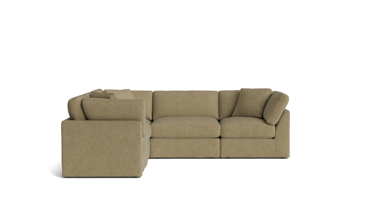 Get Together™ 5-Piece Modular Sectional Closed, Standard, Olive — alternate view
