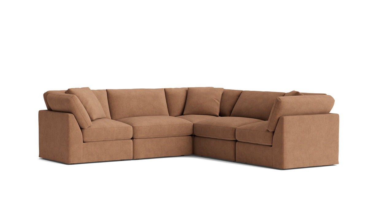 Get Together™ 5-Piece Modular Sectional Closed, Standard, Spice — alternate view