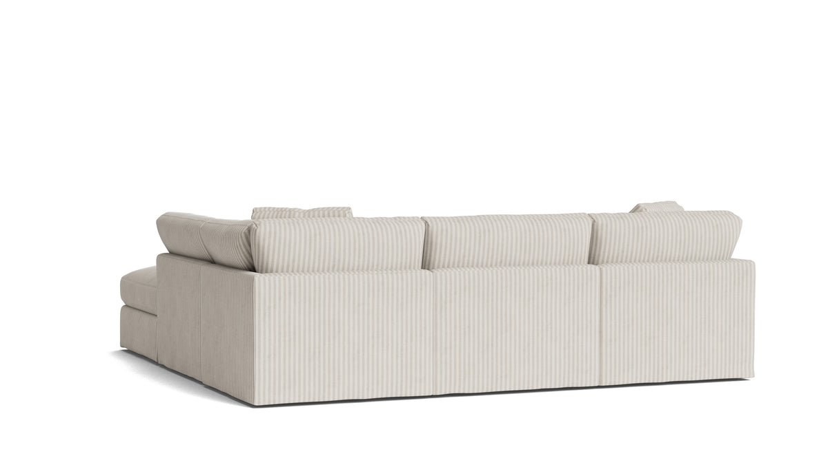 Get Together™ 5-Piece Modular Sectional, Standard, Newport Stripe — alternate view