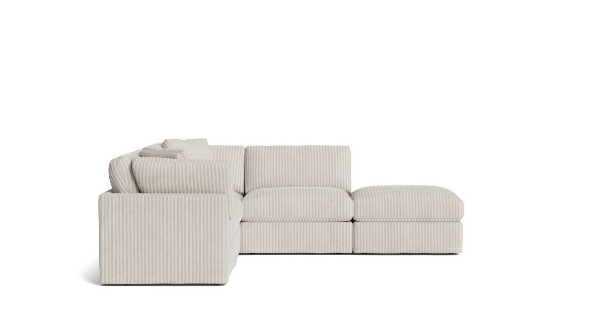Get Together™ 5-Piece Modular Sectional, Standard, Newport Stripe — alternate view
