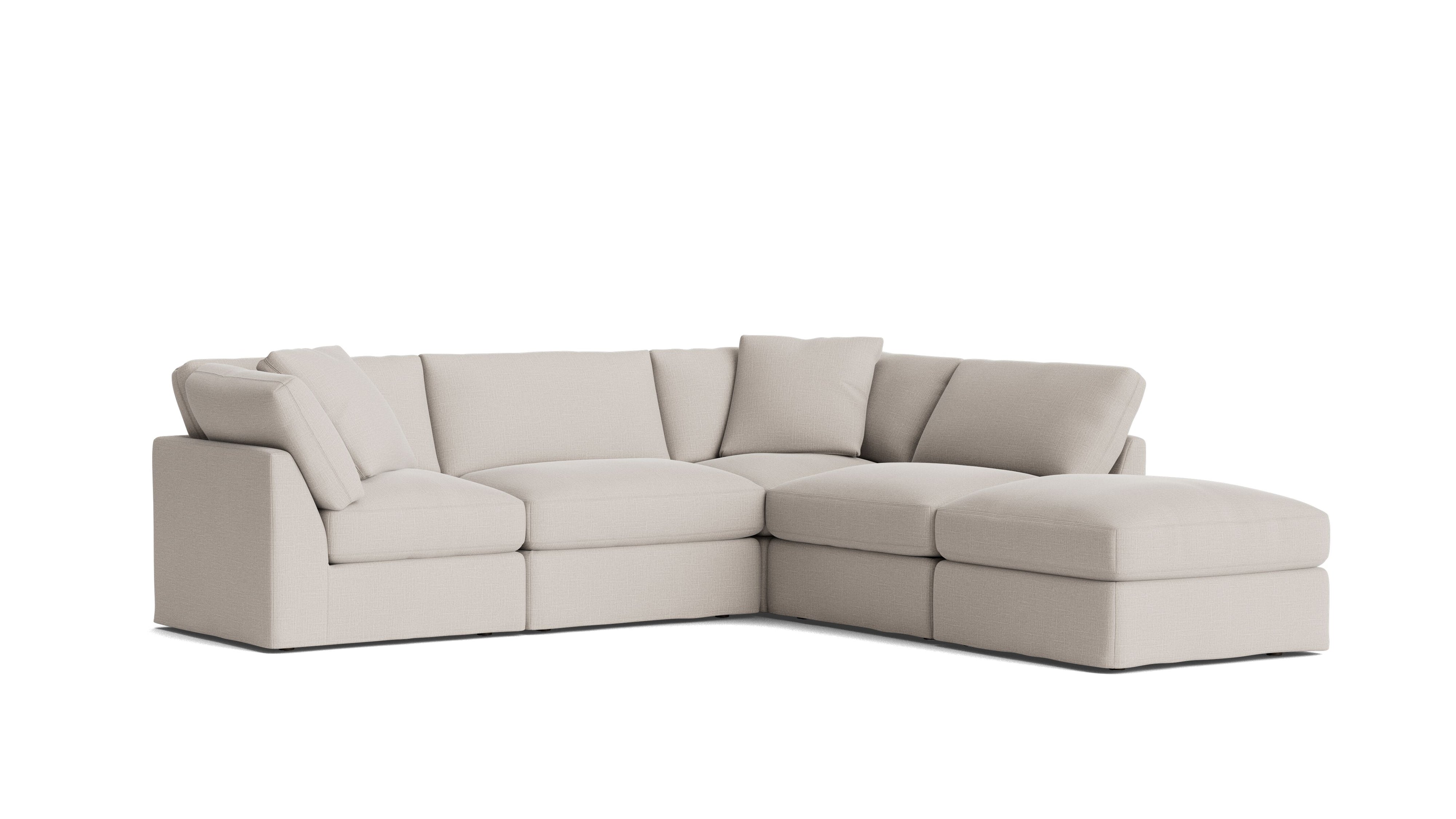 Get Together™ 5 - Piece Modular Sectional, Standard, Clay - Sundays Company CanadaSEC-YJ-039-015
