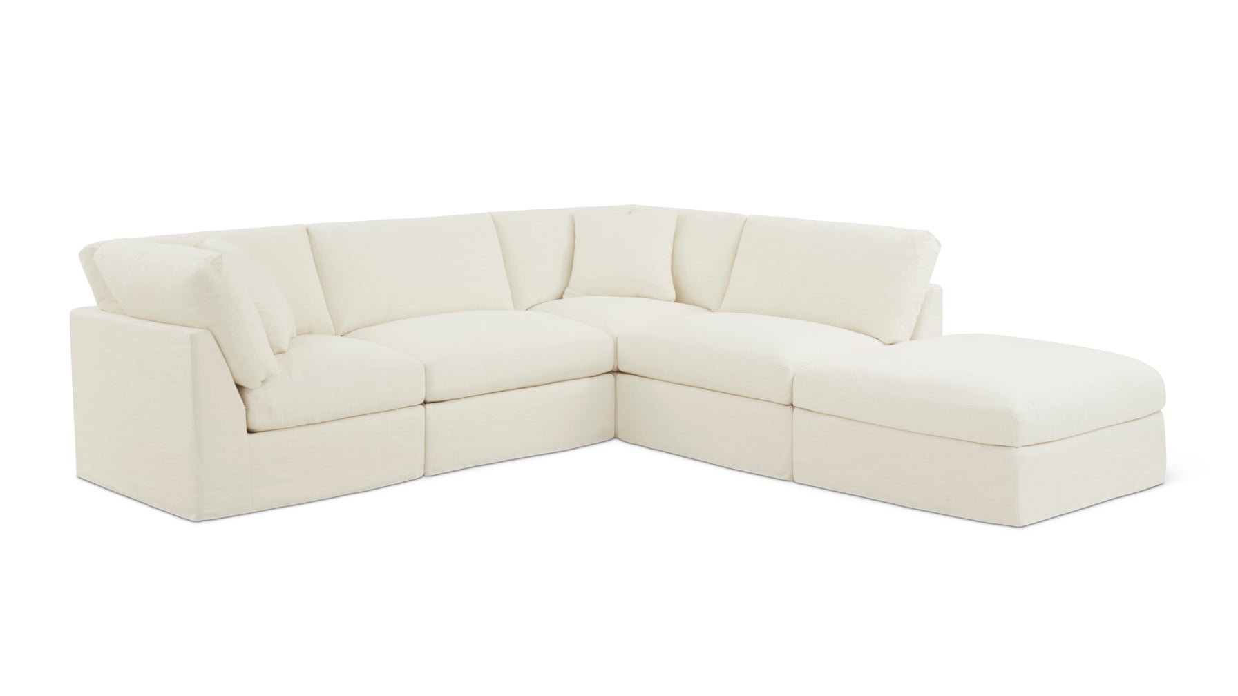 Get Together™ 5-Piece Modular Sectional, Standard, Cream Linen - Image 10