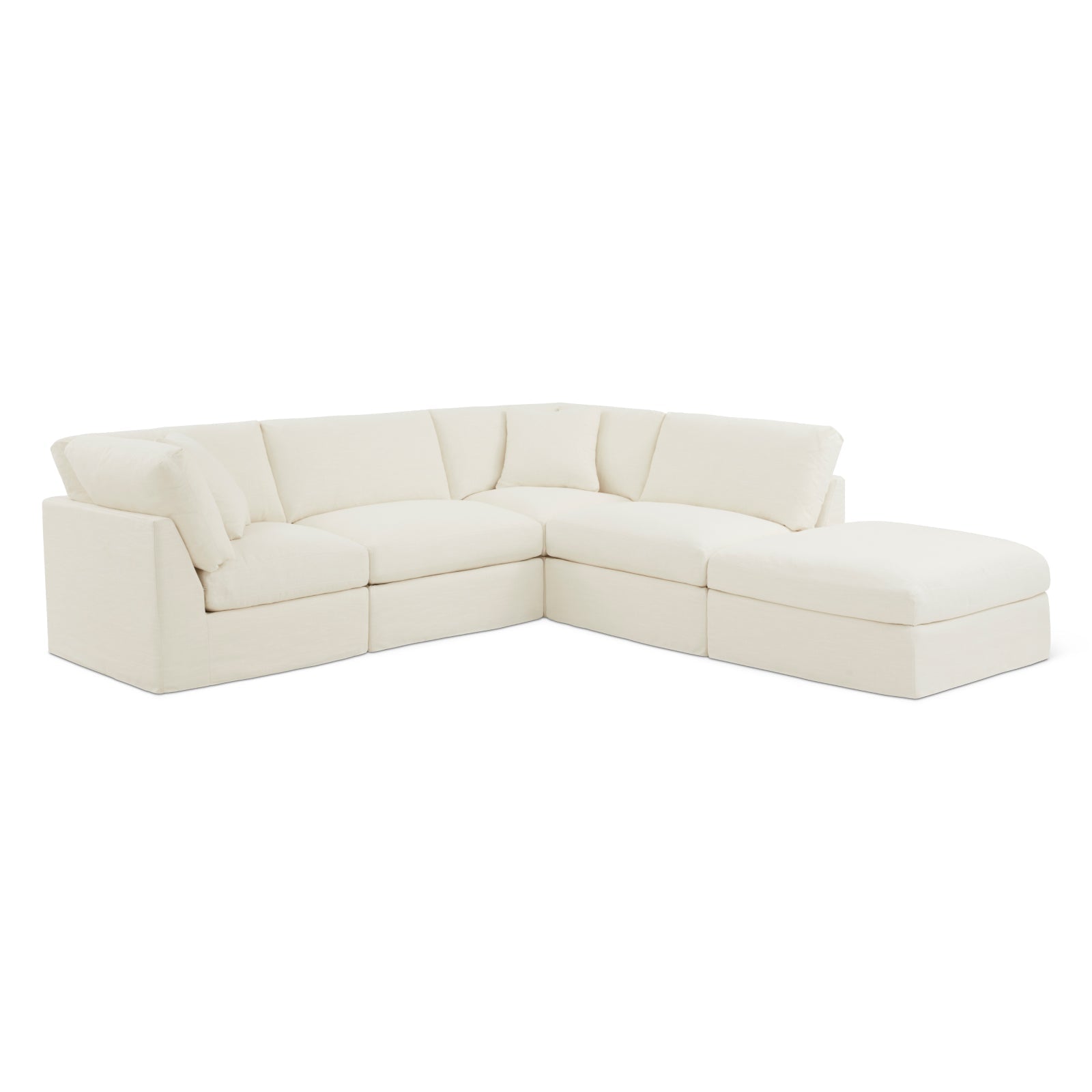 Get Together™ 5-Piece Modular Sectional, Standard, Cream Linen - Image 8