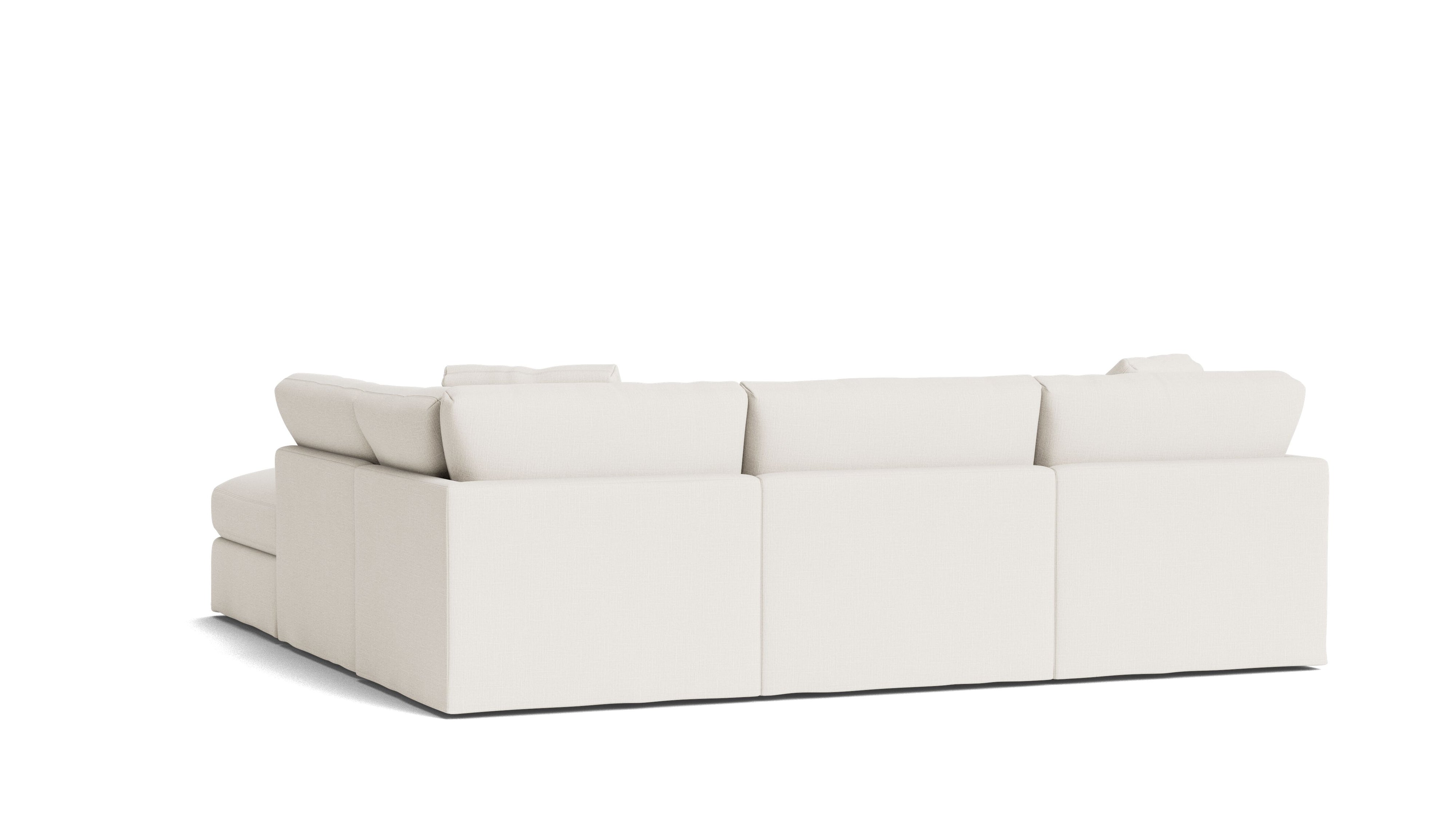 Get Together™ 5 - Piece Modular Sectional, Standard, Cream Linen - Sundays Company CanadaSEC-YJ-039-018