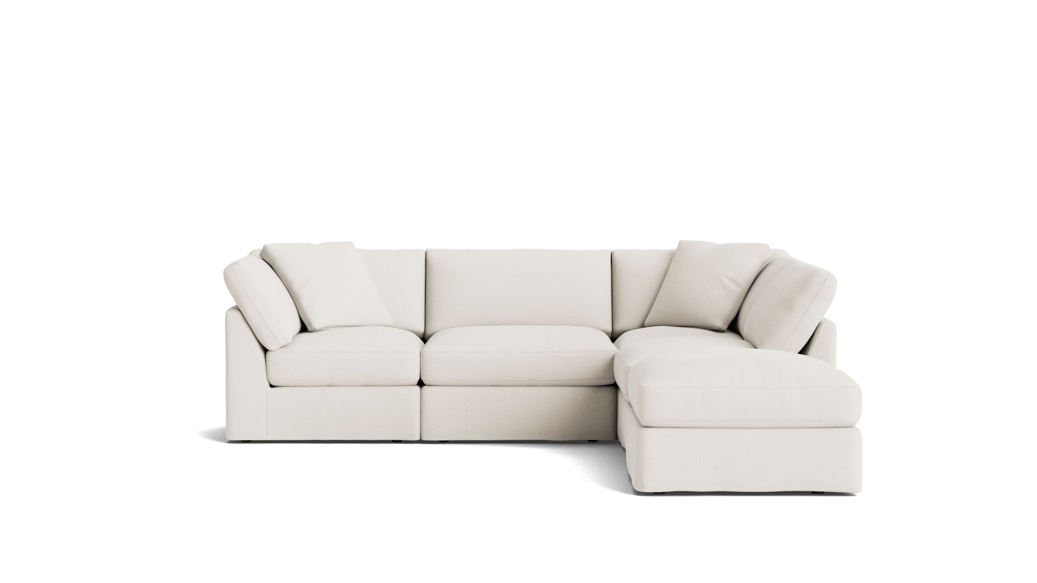 Get Together™ 5 - Piece Modular Sectional, Standard, Cream Linen - Sundays Company CanadaSEC-YJ-039-018