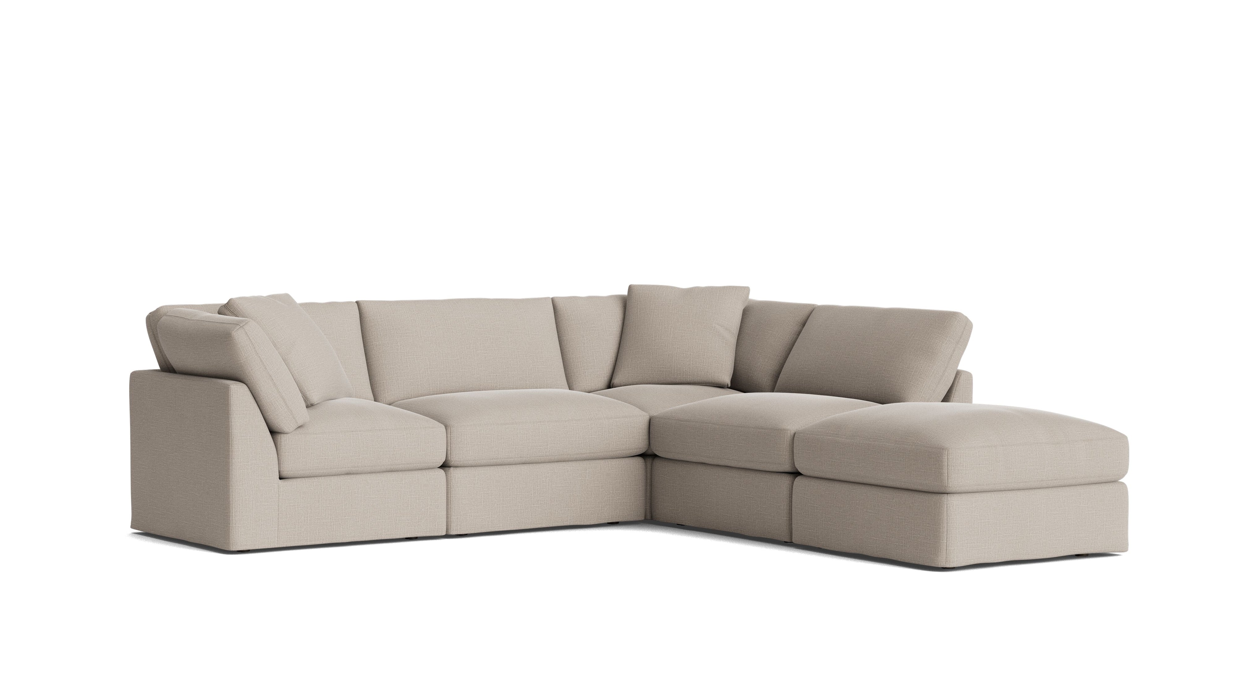 Get Together™ 5 - Piece Modular Sectional, Standard, Light Pebble - Sundays Company CanadaSEC-YJ-039-029