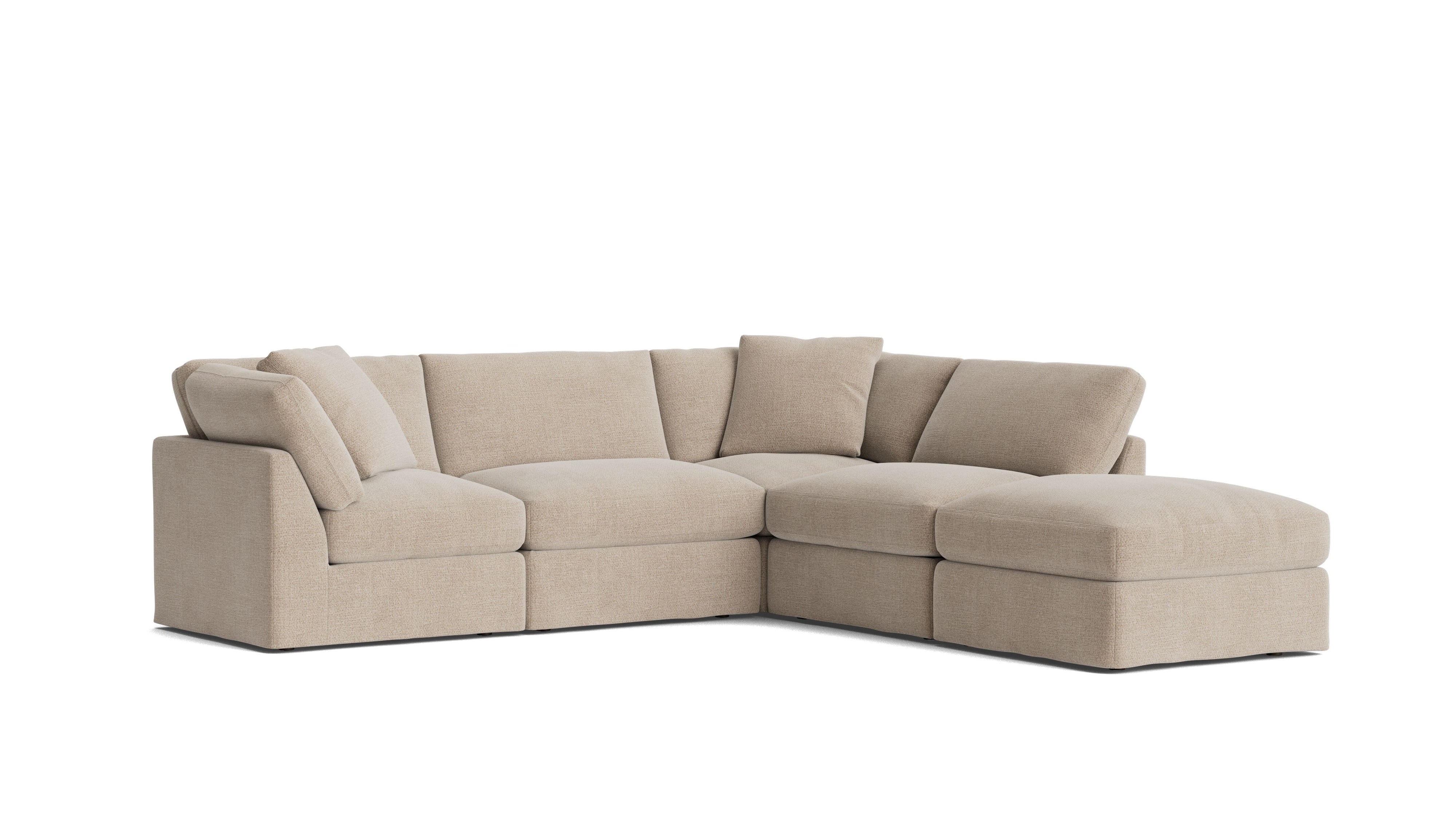 Get Together™ 5 - Piece Modular Sectional, Standard, Champagne - Sundays Company CanadaSEC-YJ-039-041