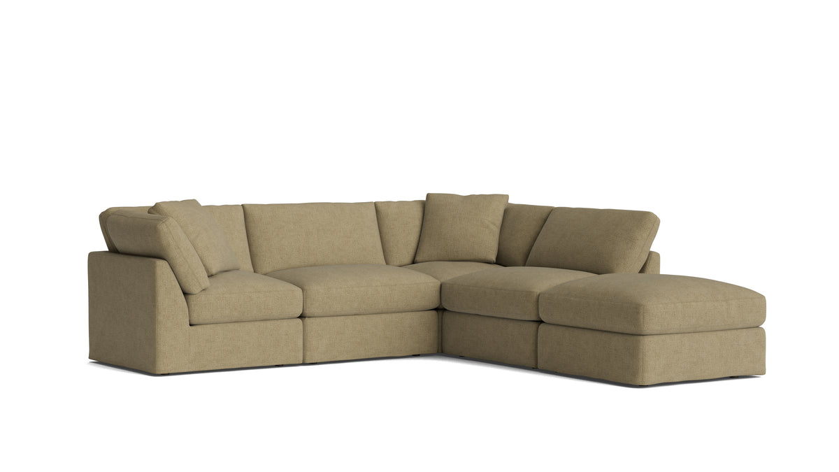 Get Together™ 5-Piece Modular Sectional, Standard, Olive — alternate view