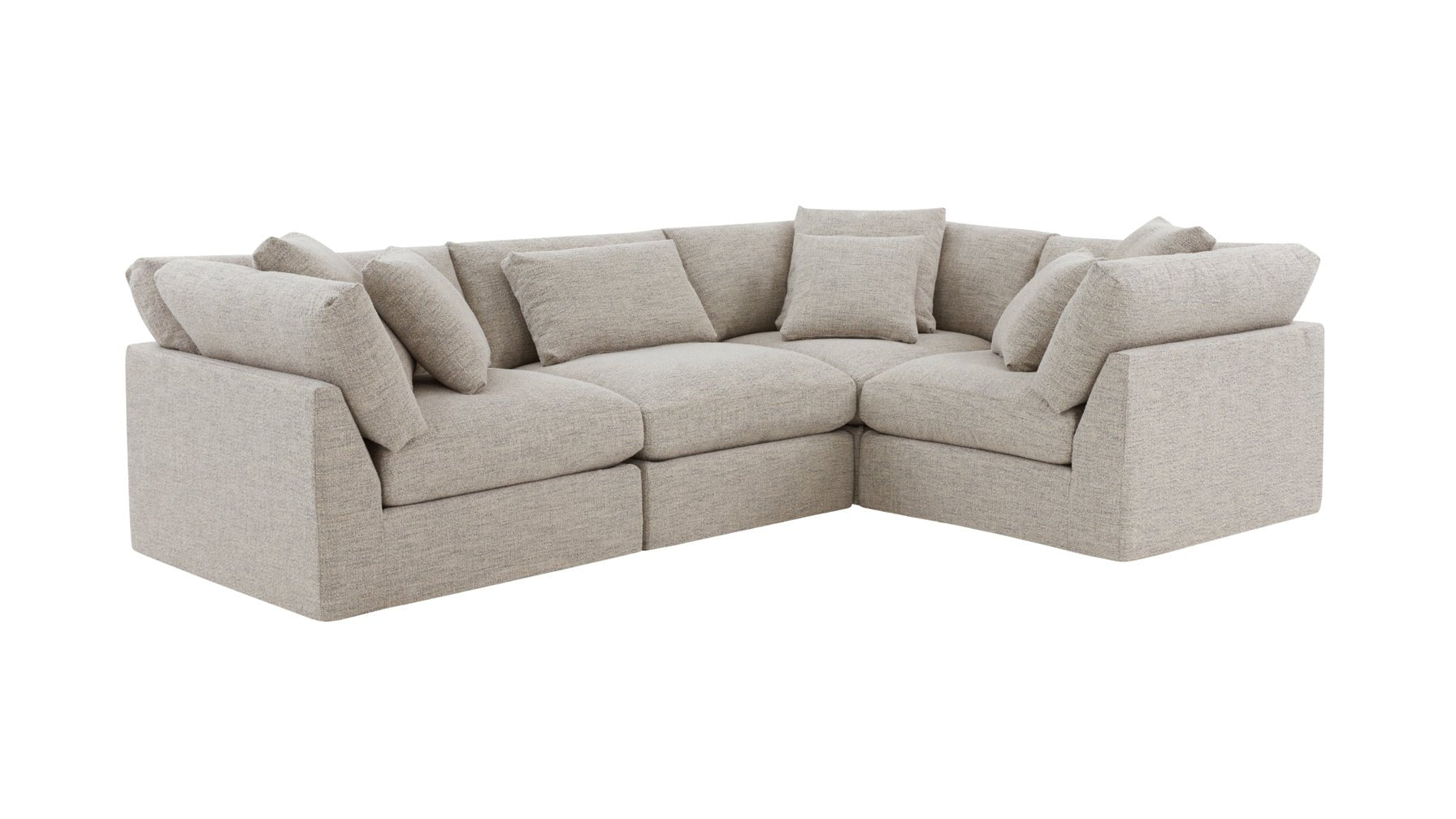 Get Together™ 4-Piece Modular Sectional Closed, Large, Oatmeal - Image 10