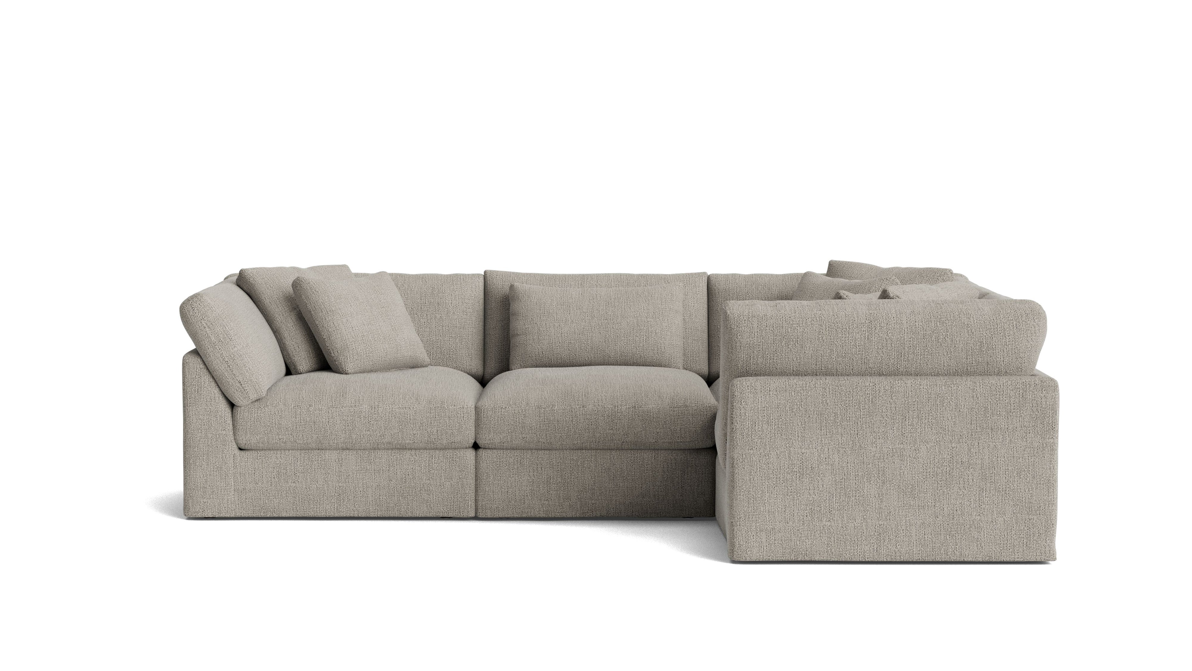 Get Together™ 4 - Piece Modular Sectional Closed, Large, Oatmeal - Sundays Company CanadaSEC-YJ-040-007