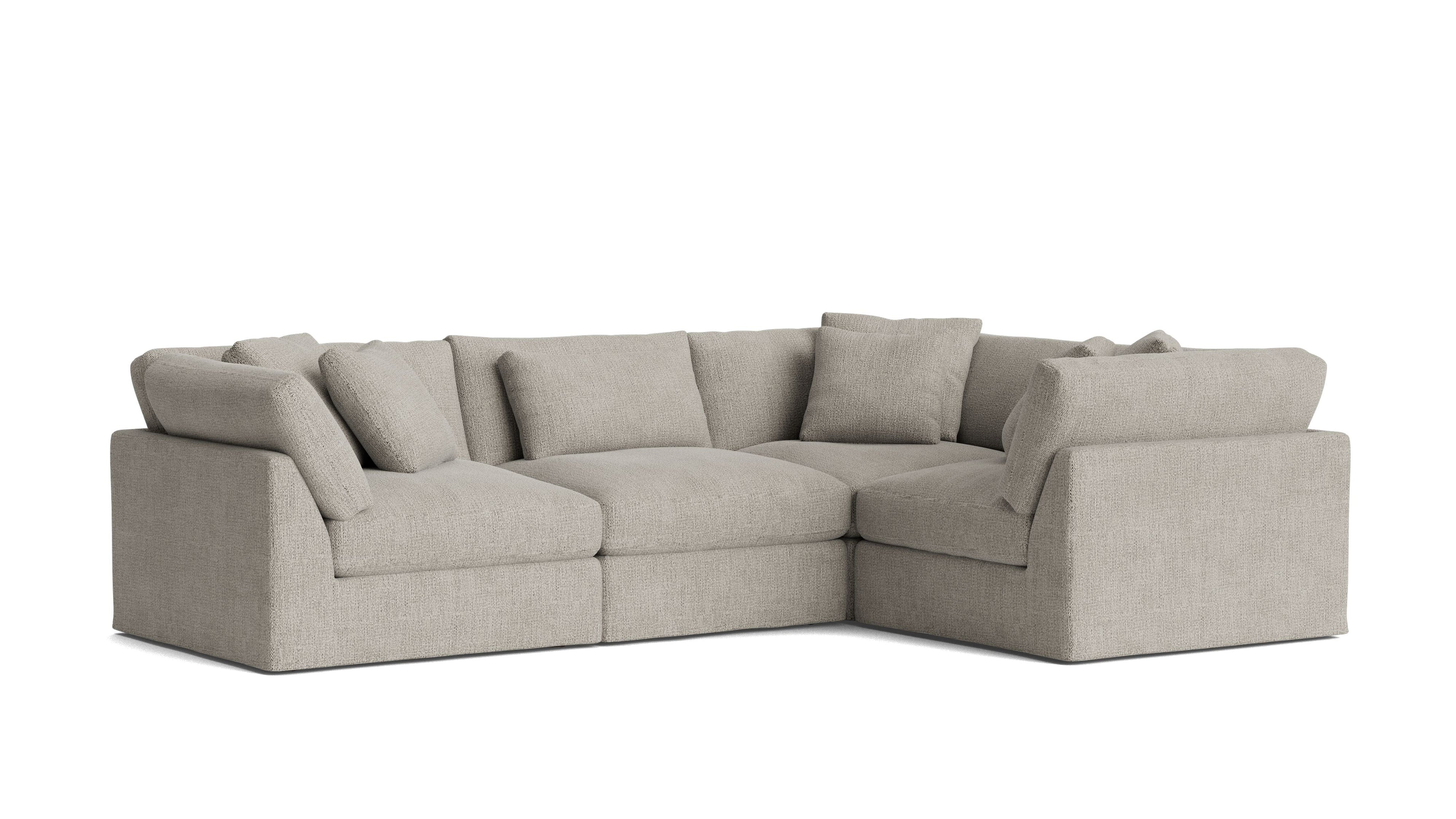 Get Together™ 4-Piece Modular Sectional Closed, Large, Oatmeal
