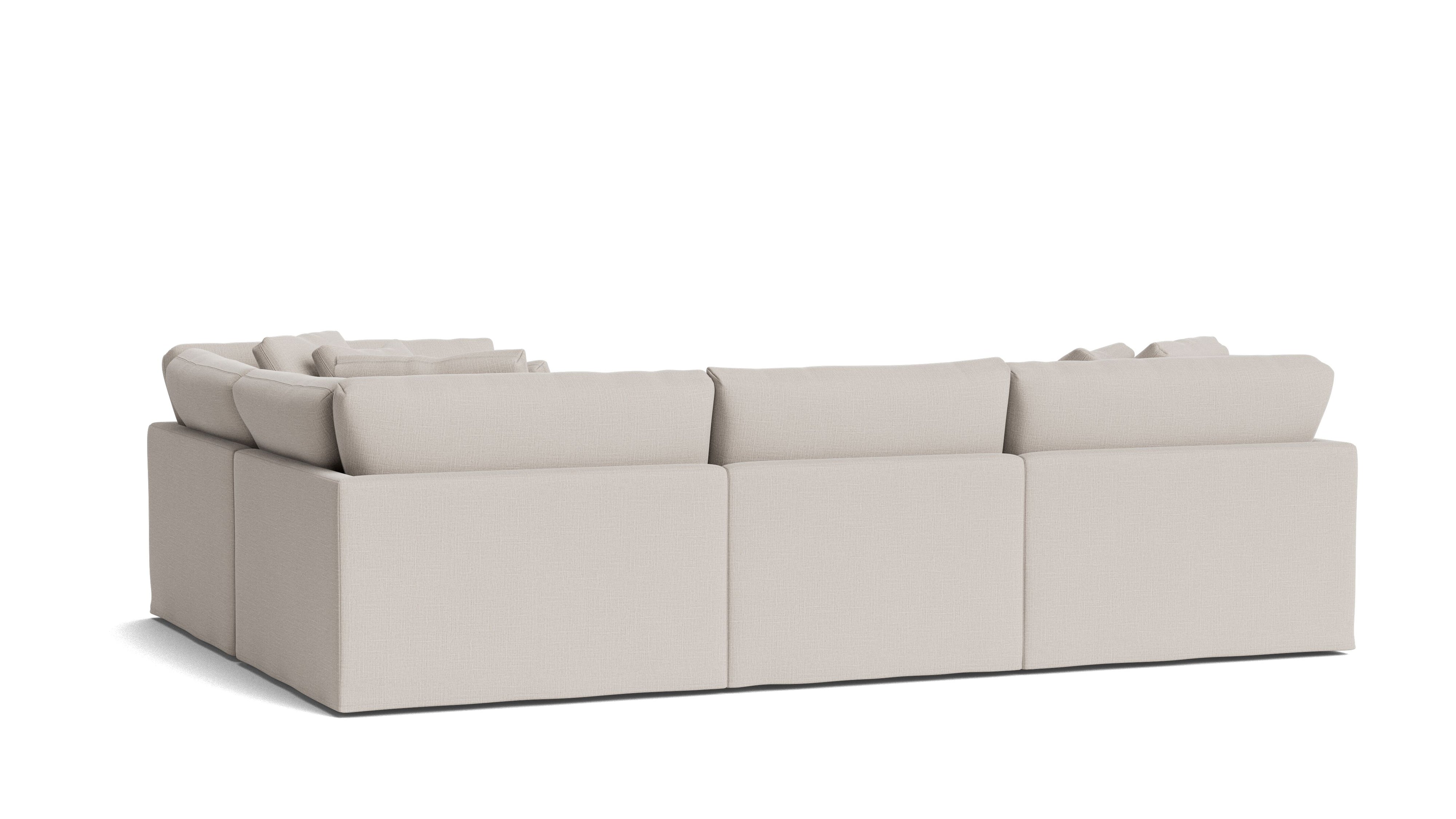 Get Together™ 4 - Piece Modular Sectional Closed, Large, Clay - Sundays Company CanadaSEC-YJ-040-015