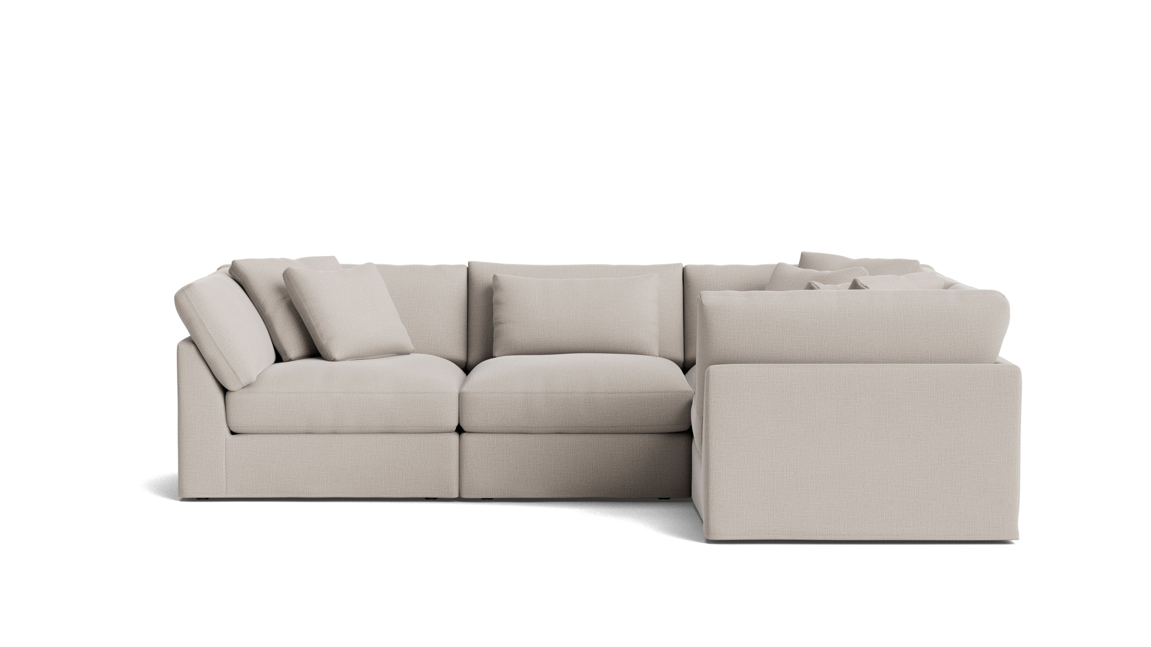 Get Together™ 4 - Piece Modular Sectional Closed, Large, Clay - Sundays Company CanadaSEC-YJ-040-015