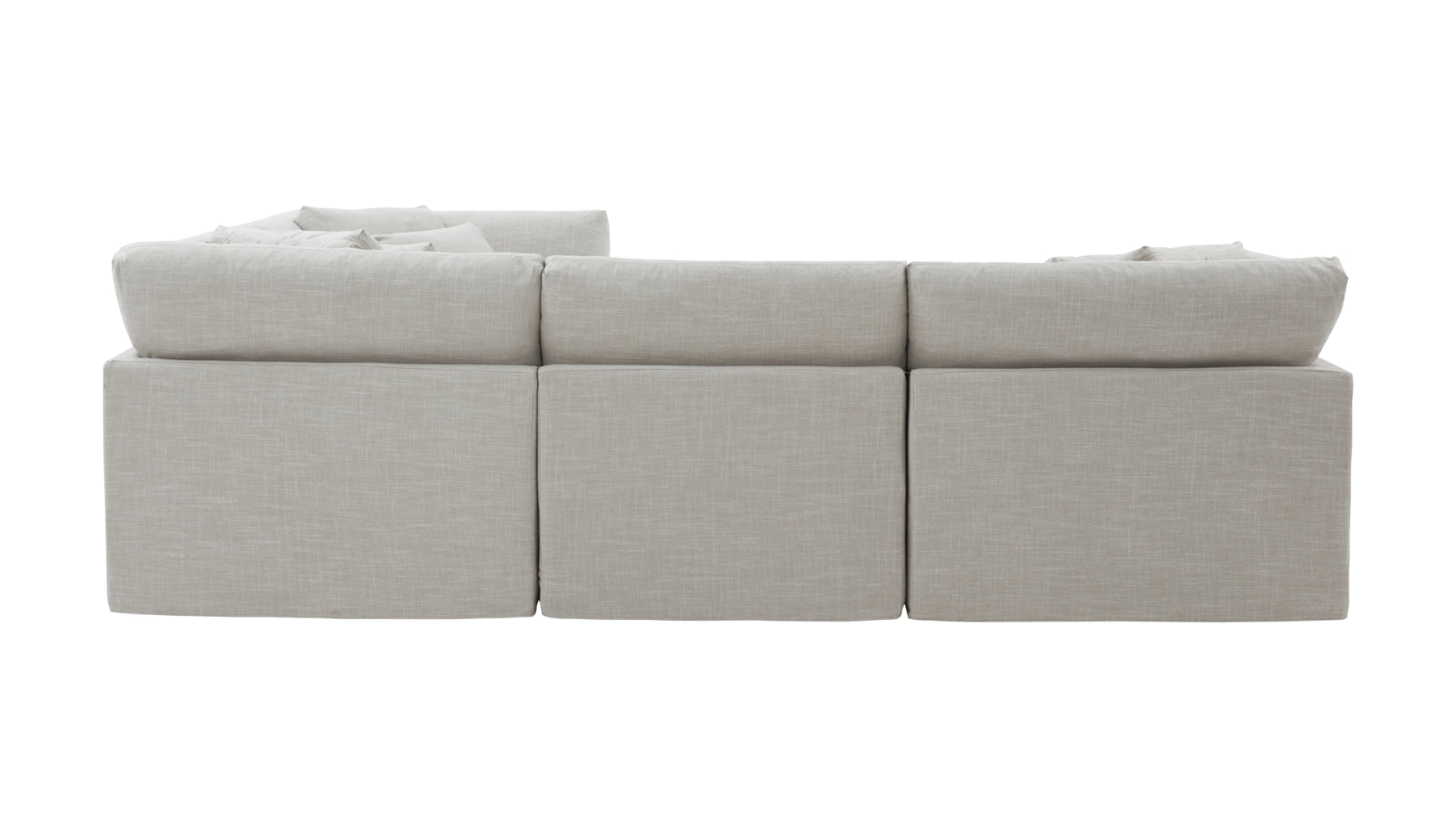 Get Together™ 4-Piece Modular Sectional Closed, Large, Light Pebble - Image 10