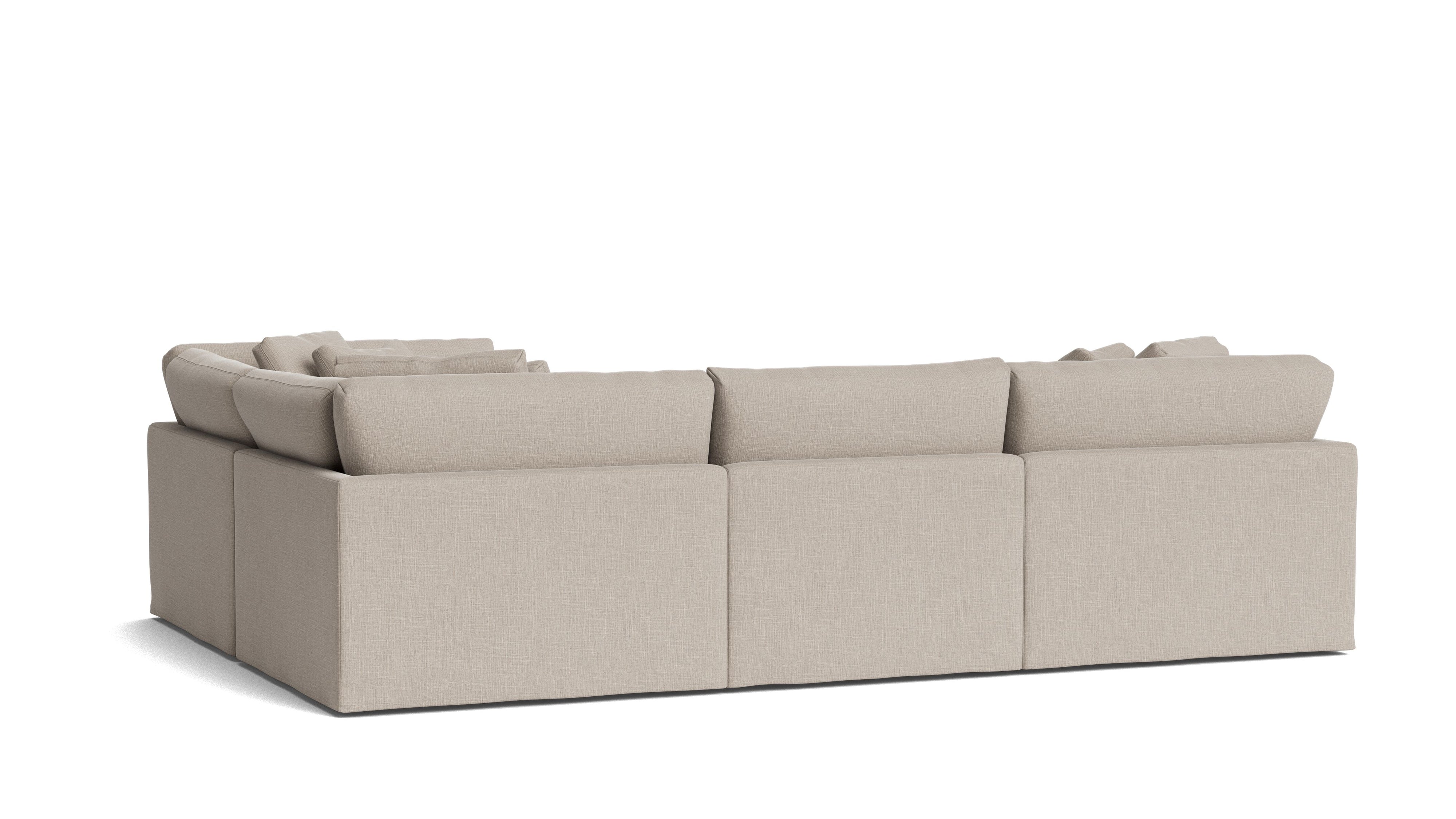 Get Together™ 4 - Piece Modular Sectional Closed, Large, Light Pebble - Sundays Company CanadaSEC-YJ-040-029