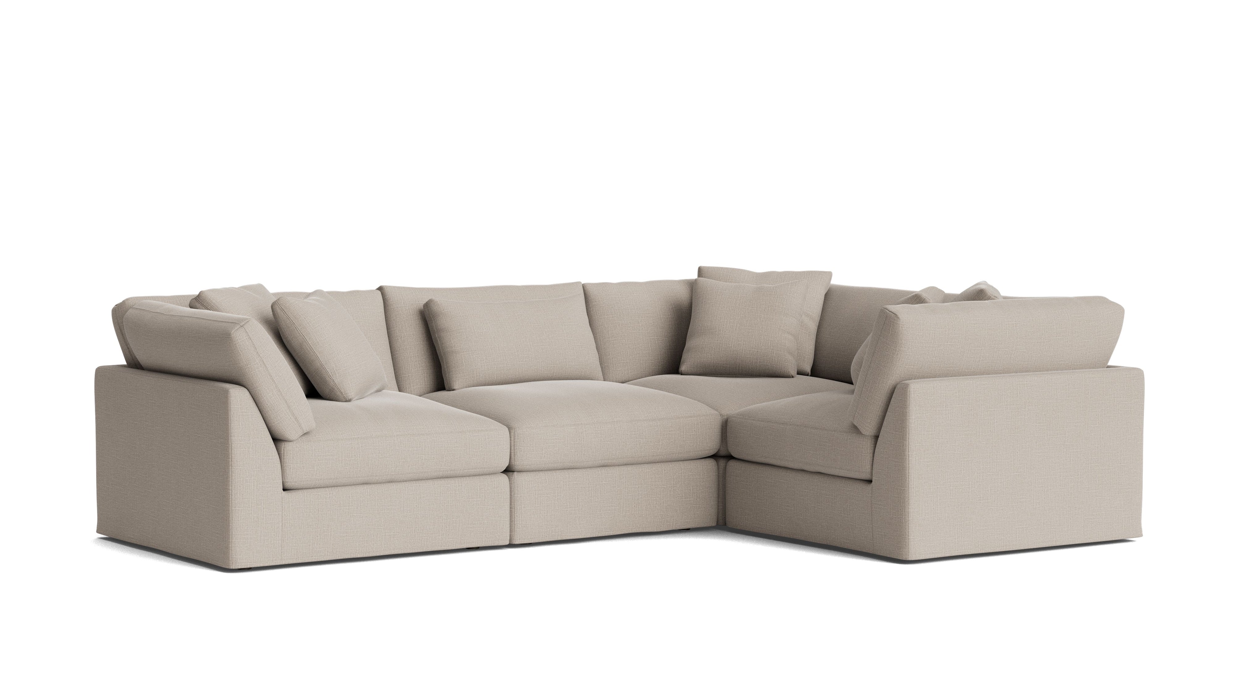 Get Together™ 4 - Piece Modular Sectional Closed, Large, Light Pebble - Sundays Company CanadaSEC-YJ-040-029