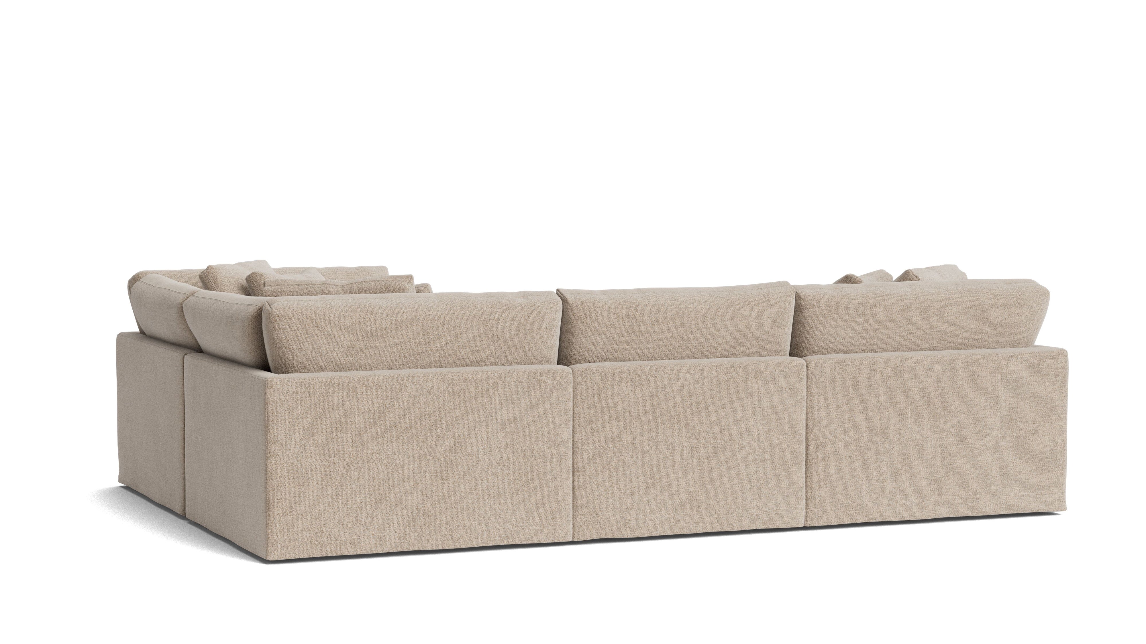Get Together™ 4 - Piece Modular Sectional Closed, Large, Champagne - Sundays Company CanadaSEC-YJ-040-041