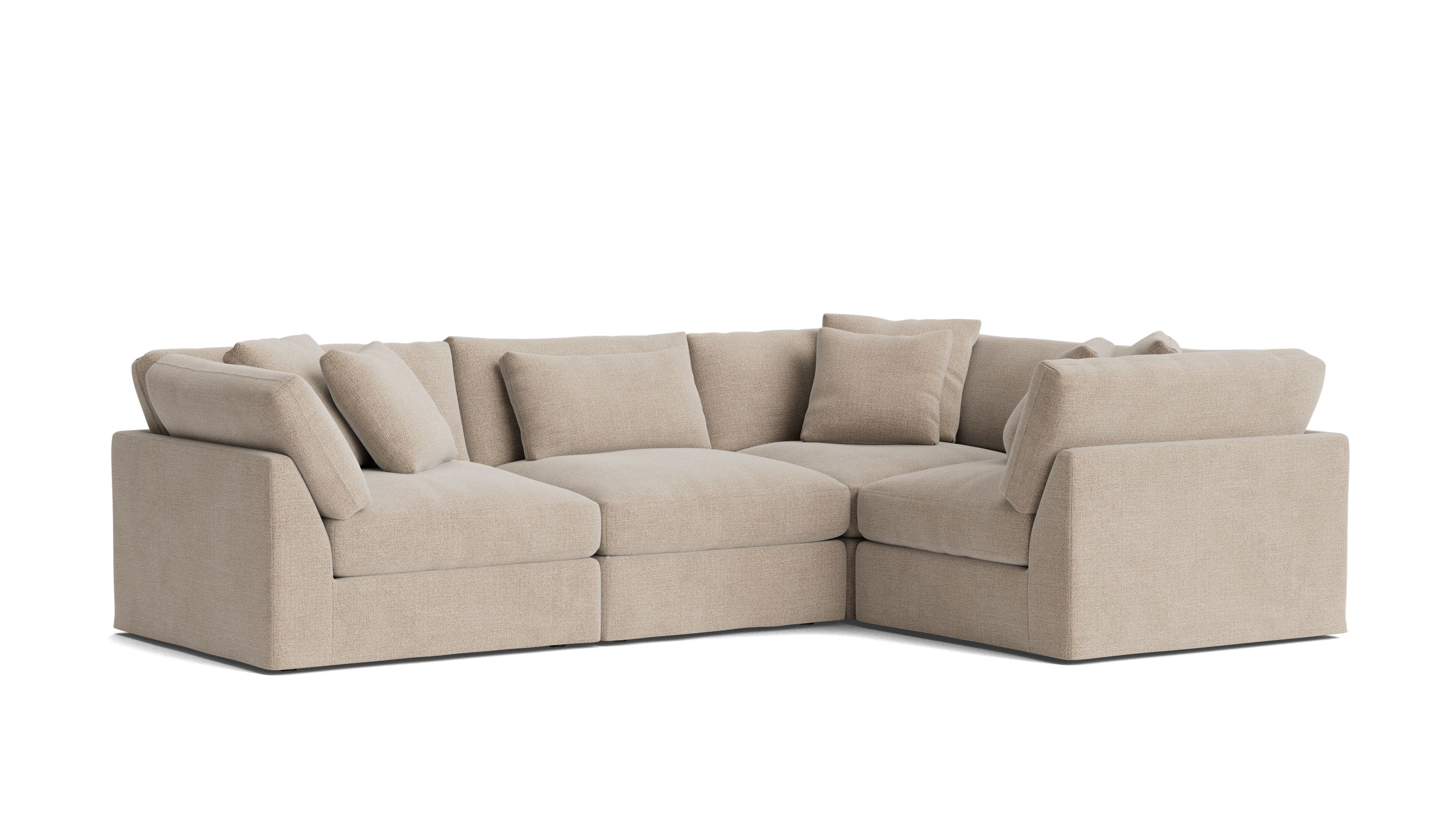 Get Together™ 4 - Piece Modular Sectional Closed, Large, Champagne - Sundays Company CanadaSEC-YJ-040-041
