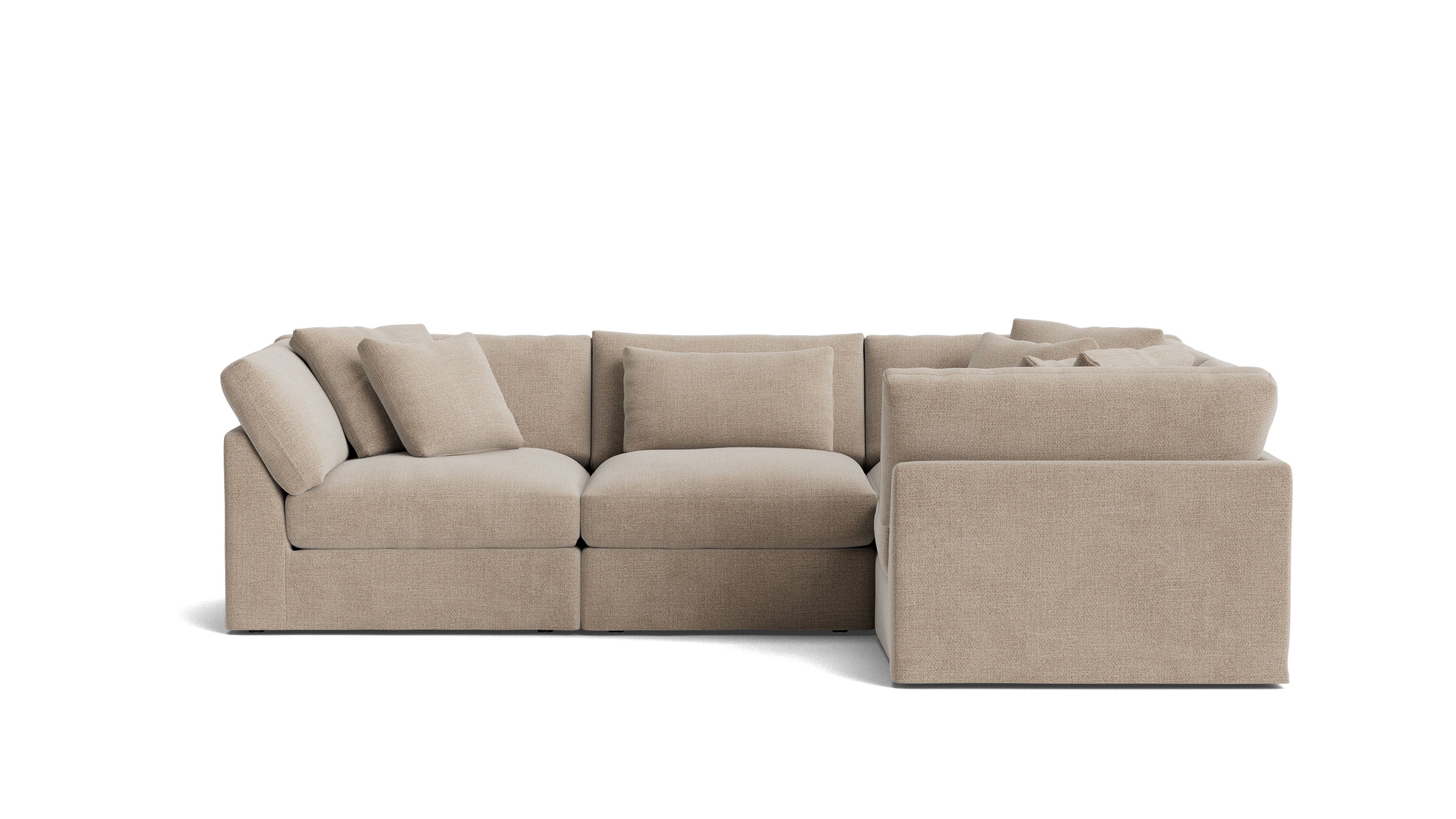 Get Together™ 4 - Piece Modular Sectional Closed, Large, Champagne - Sundays Company CanadaSEC-YJ-040-041