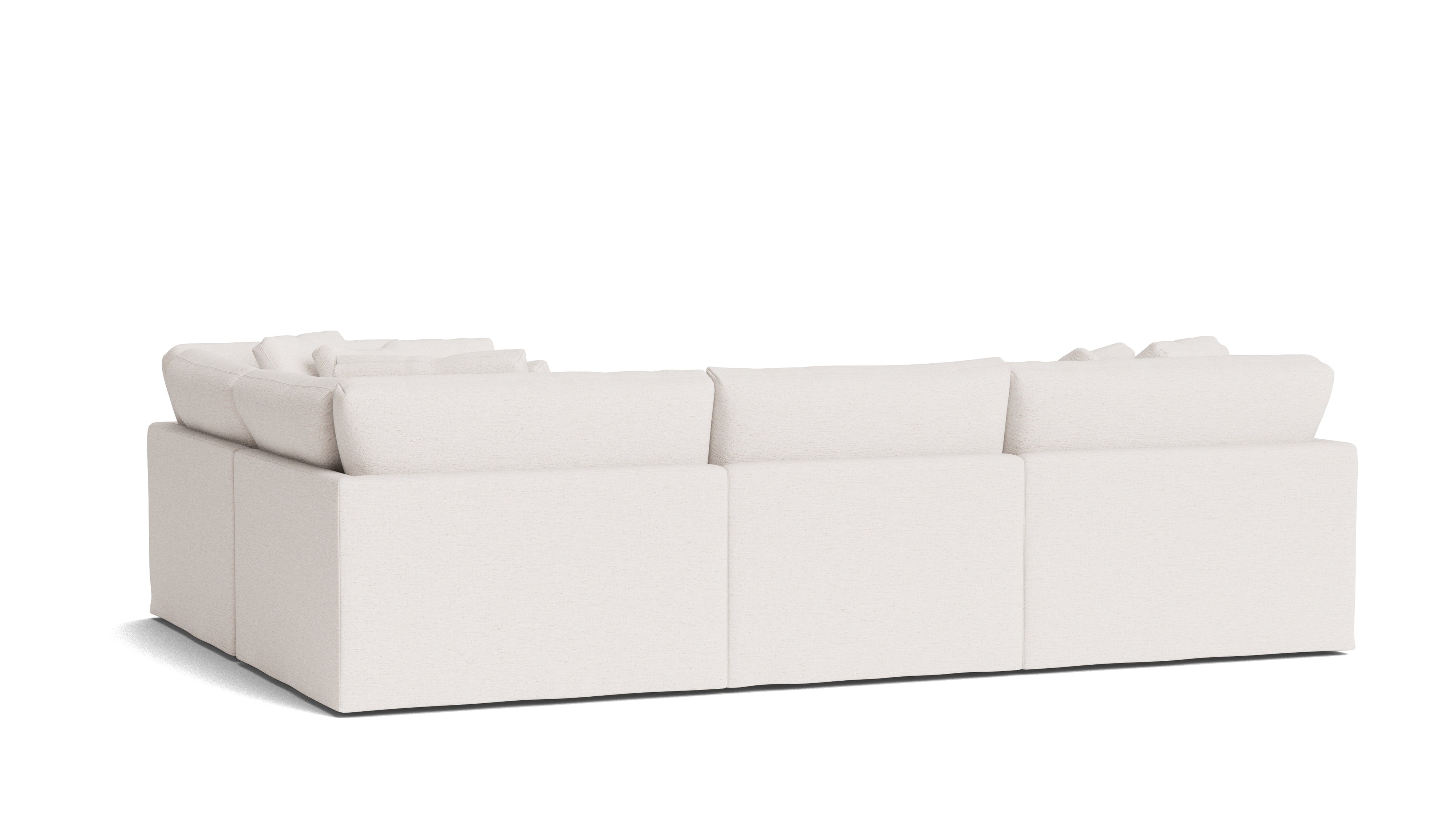 Get Together™ 4-Piece Modular Sectional Closed, Large, Nomad Snow