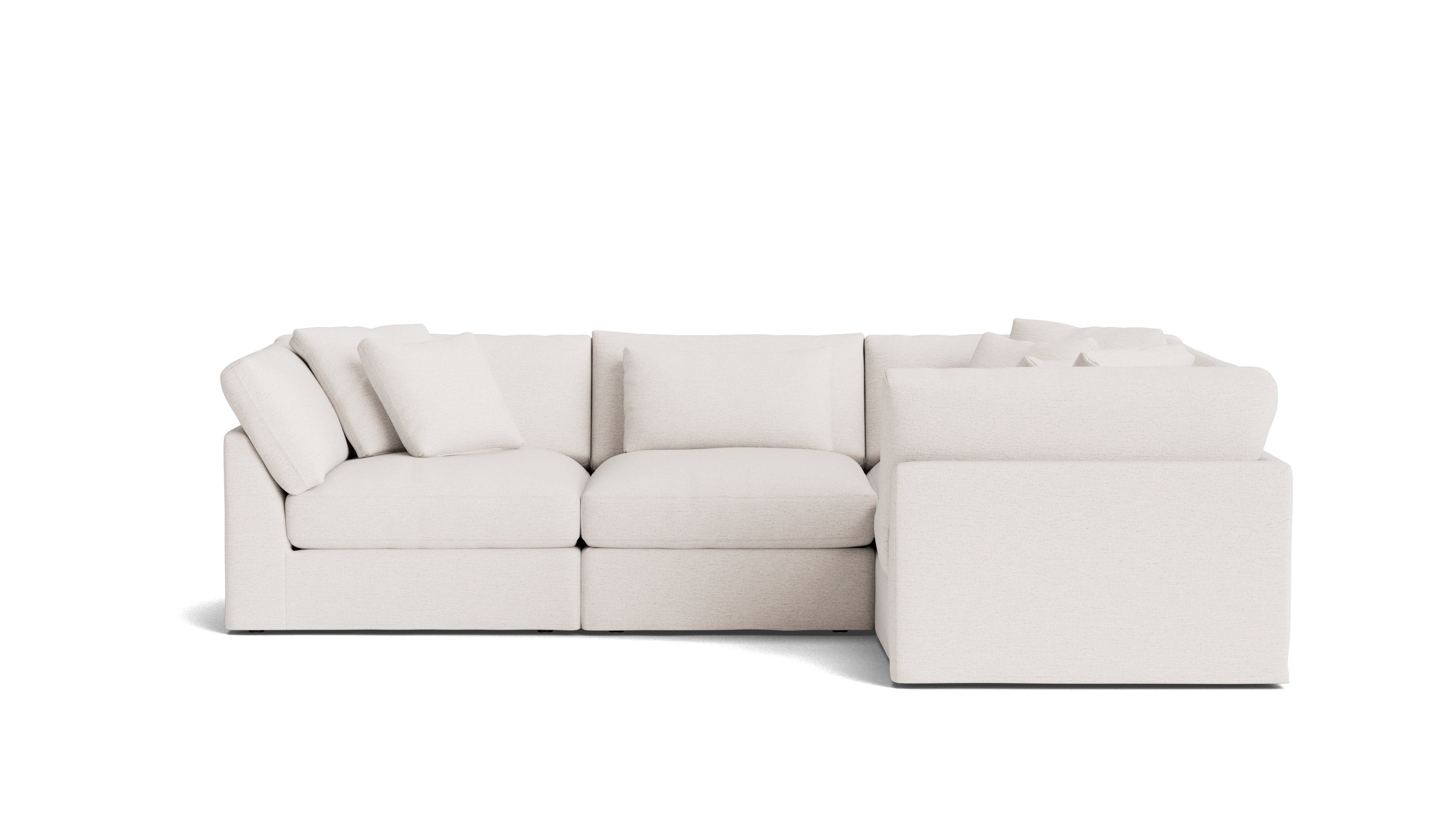 Get Together™ 4-Piece Modular Sectional Closed, Large, Nomad Snow