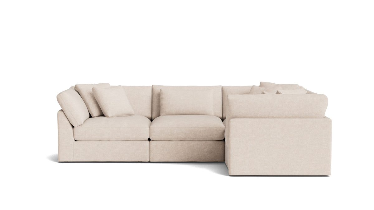 Get Together™ 4-Piece Modular Sectional Closed, Large, Sunbeam
