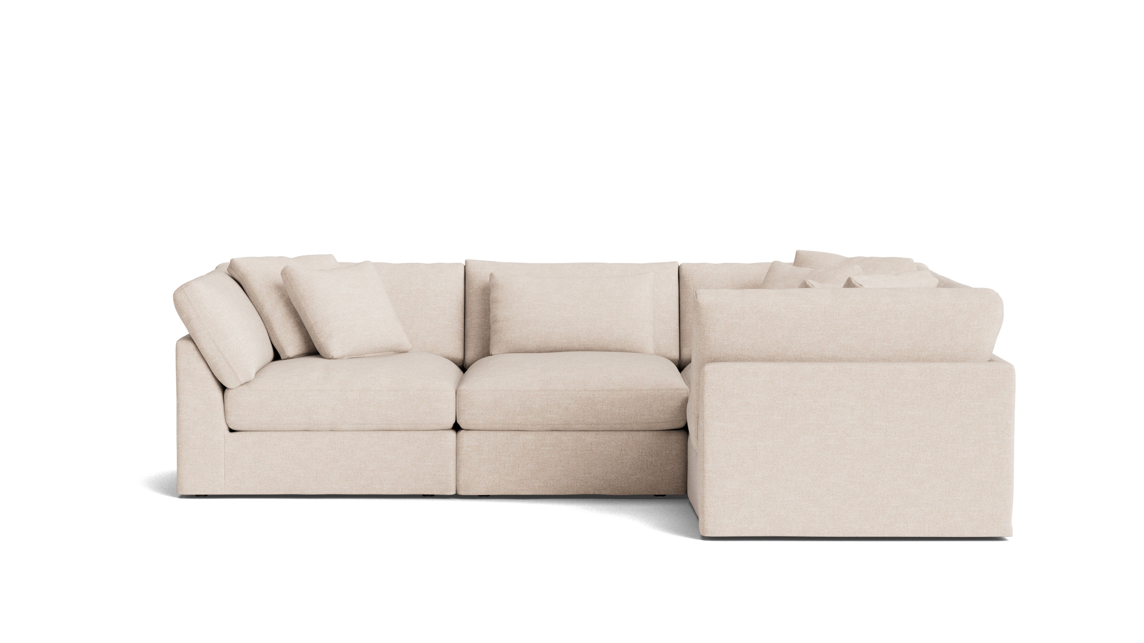 Get Together™ 4-Piece Modular Sectional Closed, Large, Sunbeam