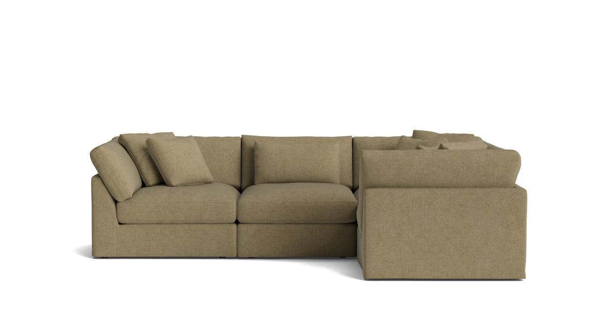 Get Together™ 4-Piece Modular Sectional Closed, Large, Olive