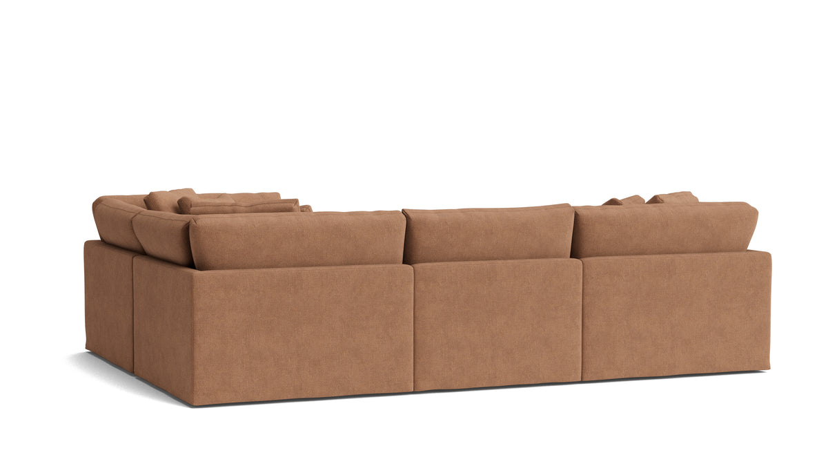 Get Together™ 4-Piece Modular Sectional Closed, Large, Spice — alternate view