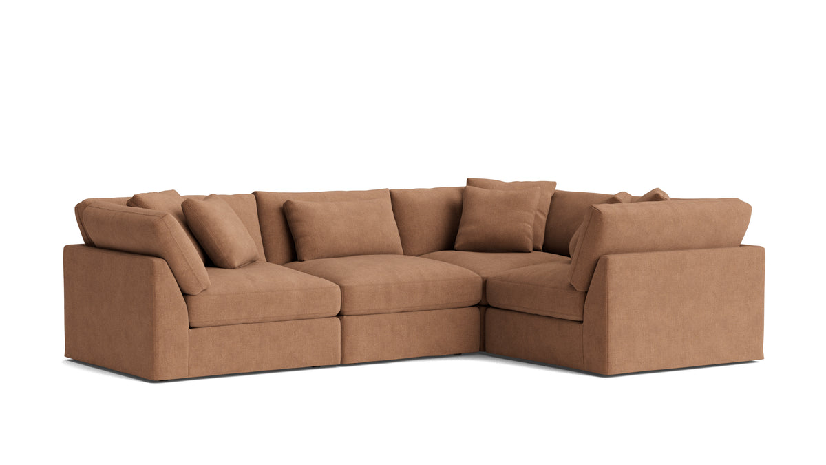 Get Together™ 4-Piece Modular Sectional Closed, Large, Spice — alternate view