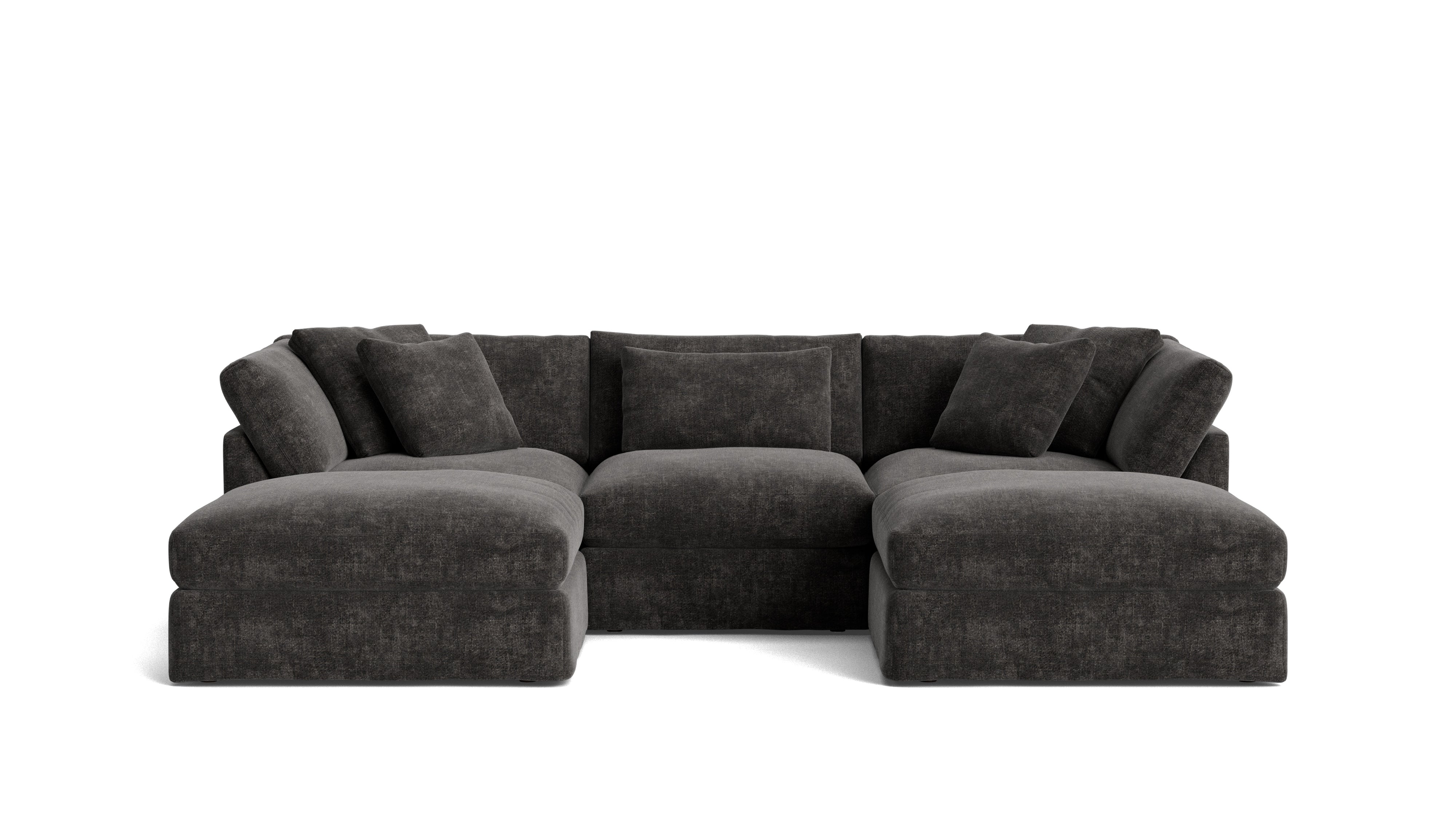 Get Together™ 5 - Piece Modular U - Shaped Sectional, Large, Truffle - Sundays Company CanadaSEC-YJ-041-003