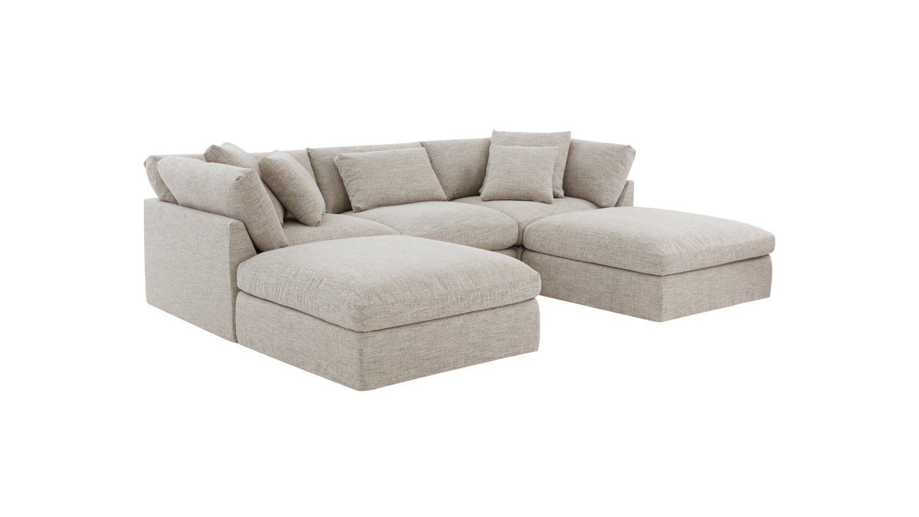 Get Together™ 5-Piece Modular U-Shaped Sectional, Standard, Oatmeal_image