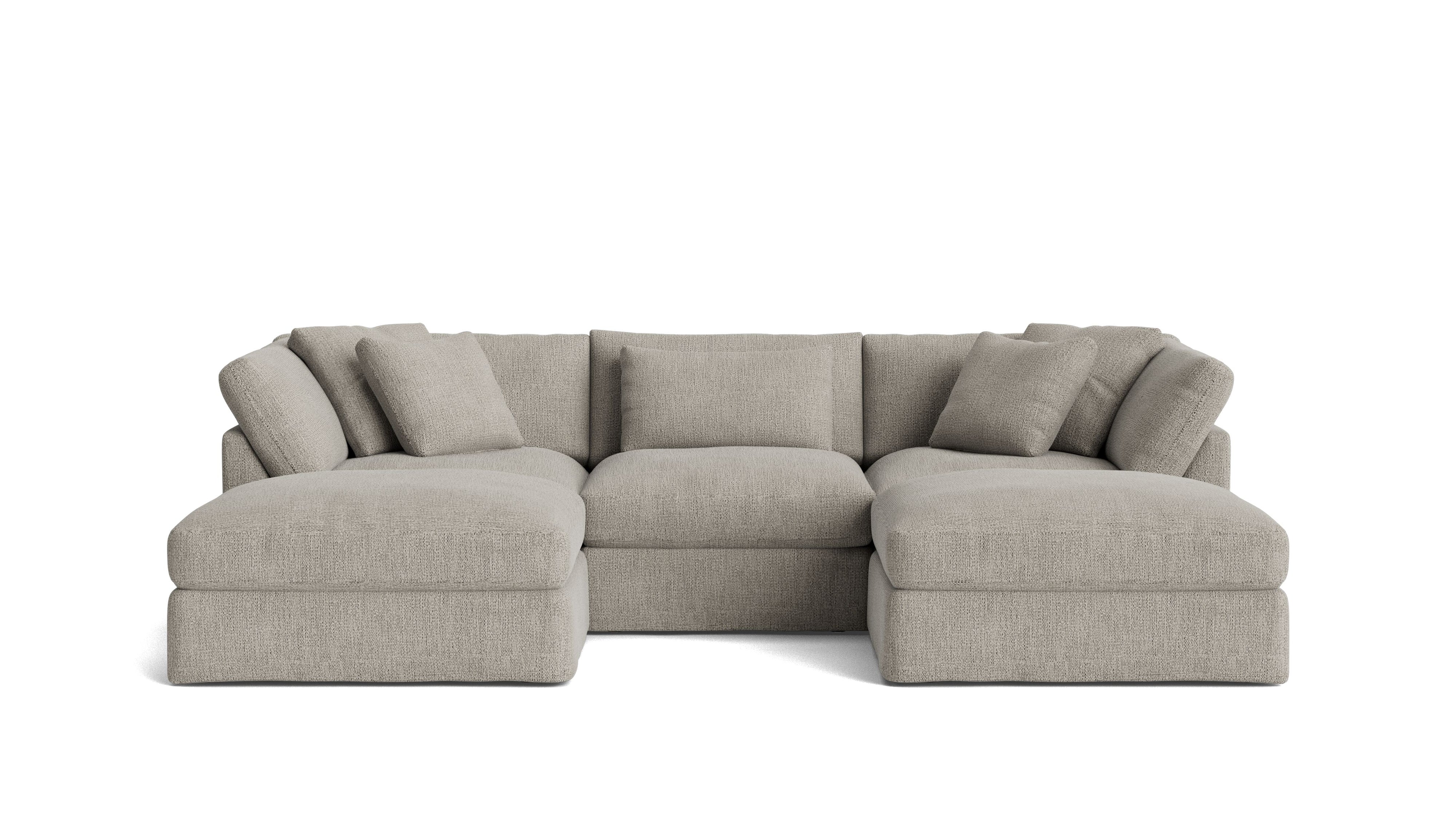 Get Together™ 5 - Piece Modular U - Shaped Sectional, Large, Oatmeal - Sundays Company CanadaSEC-YJ-041-007
