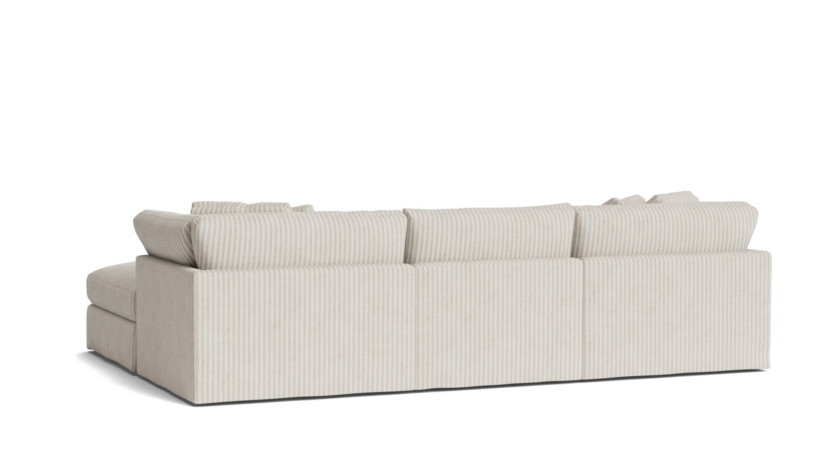 Get Together™ 5-Piece Modular U-Shaped Sectional, Large, Newport Stripe — alternate view