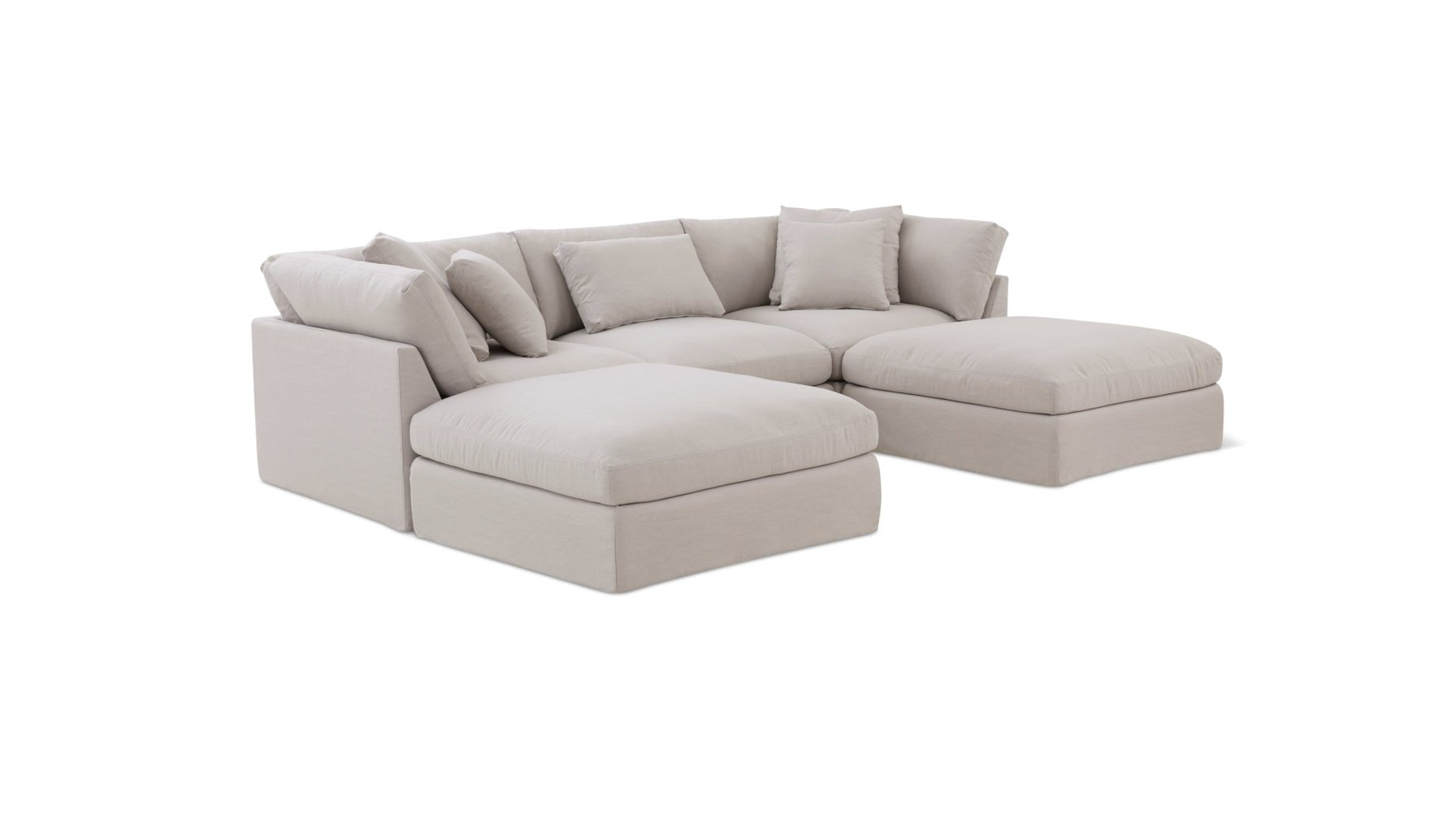 Get Together™ 5-Piece Modular U-Shaped Sectional, Large, Clay - Image 11