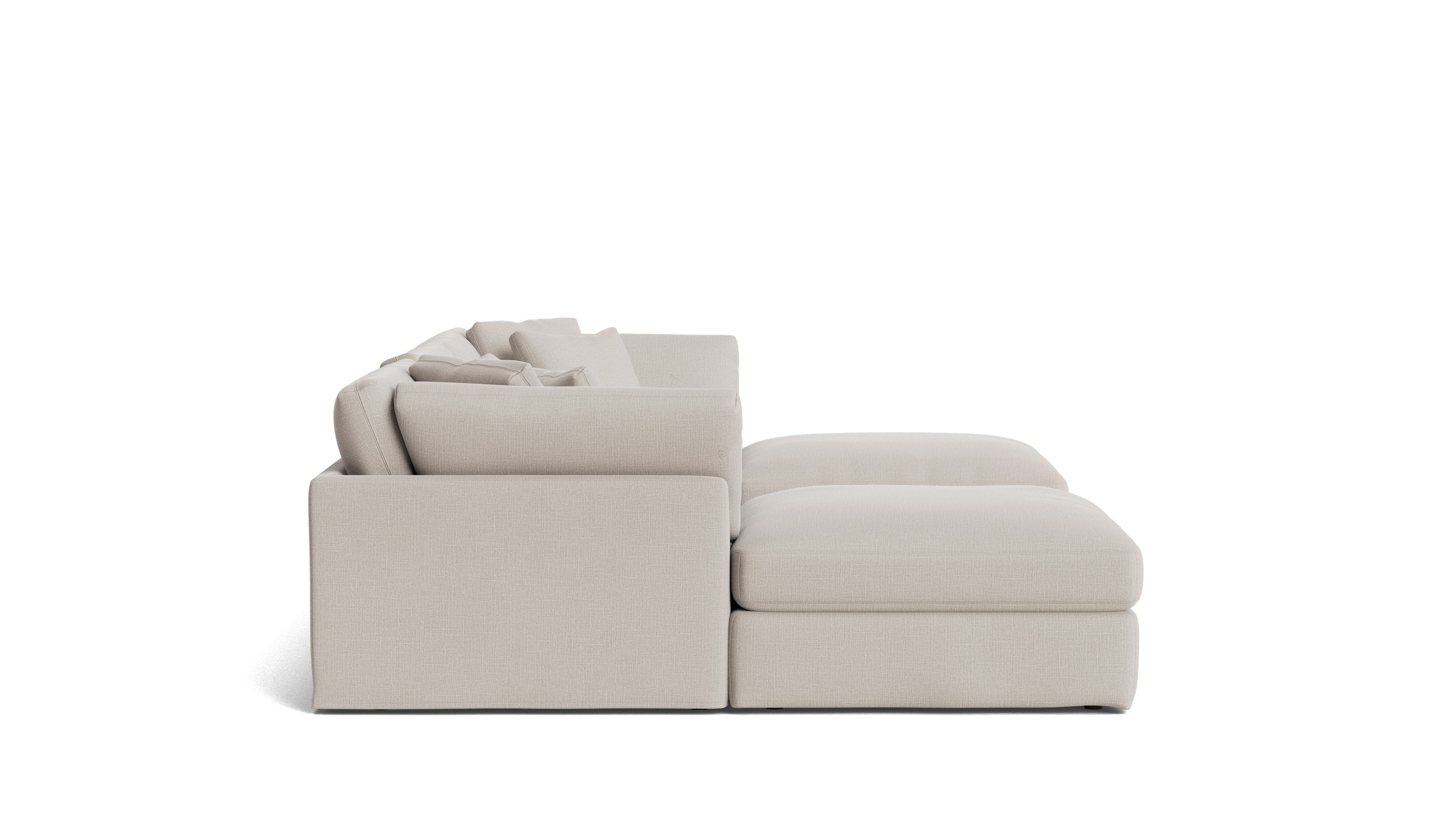 Get Together™ 5 - Piece Modular U - Shaped Sectional, Large, Clay - Sundays Company CanadaSEC-YJ-041-015