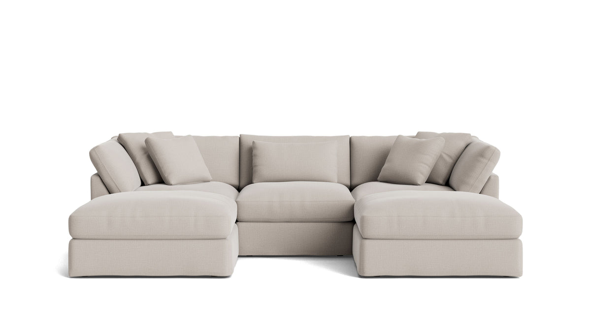 Get Together™ 5-Piece Modular U-Shaped Sectional, Large, Clay
