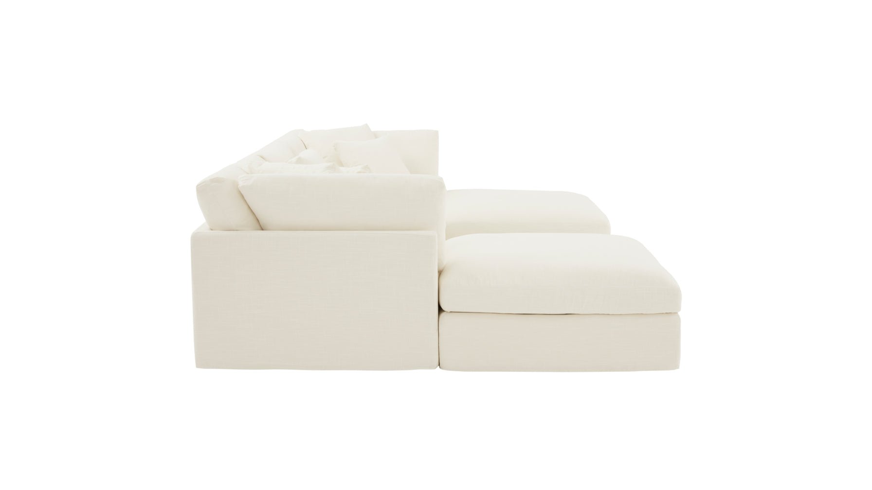 Get Together™ 5-Piece Modular U-Shaped Sectional, Large, Cream Linen - Image 9