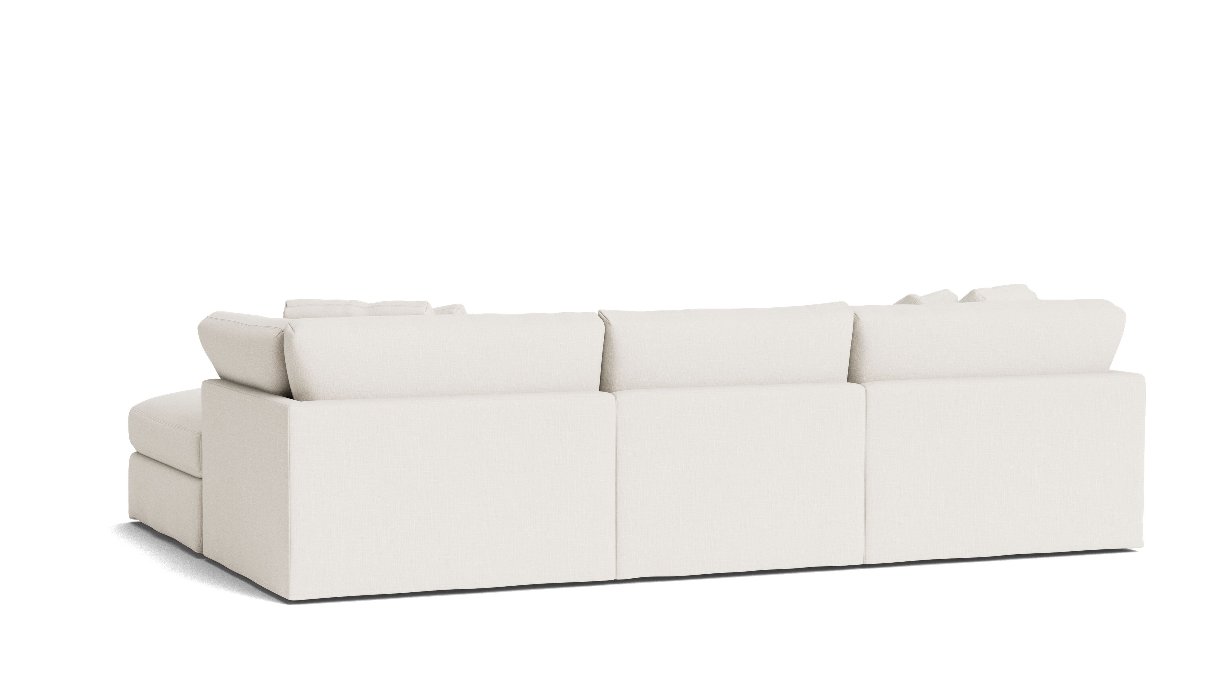Get Together™ 5 - Piece Modular U - Shaped Sectional, Large, Cream Linen - Sundays Company CanadaSEC-YJ-041-018