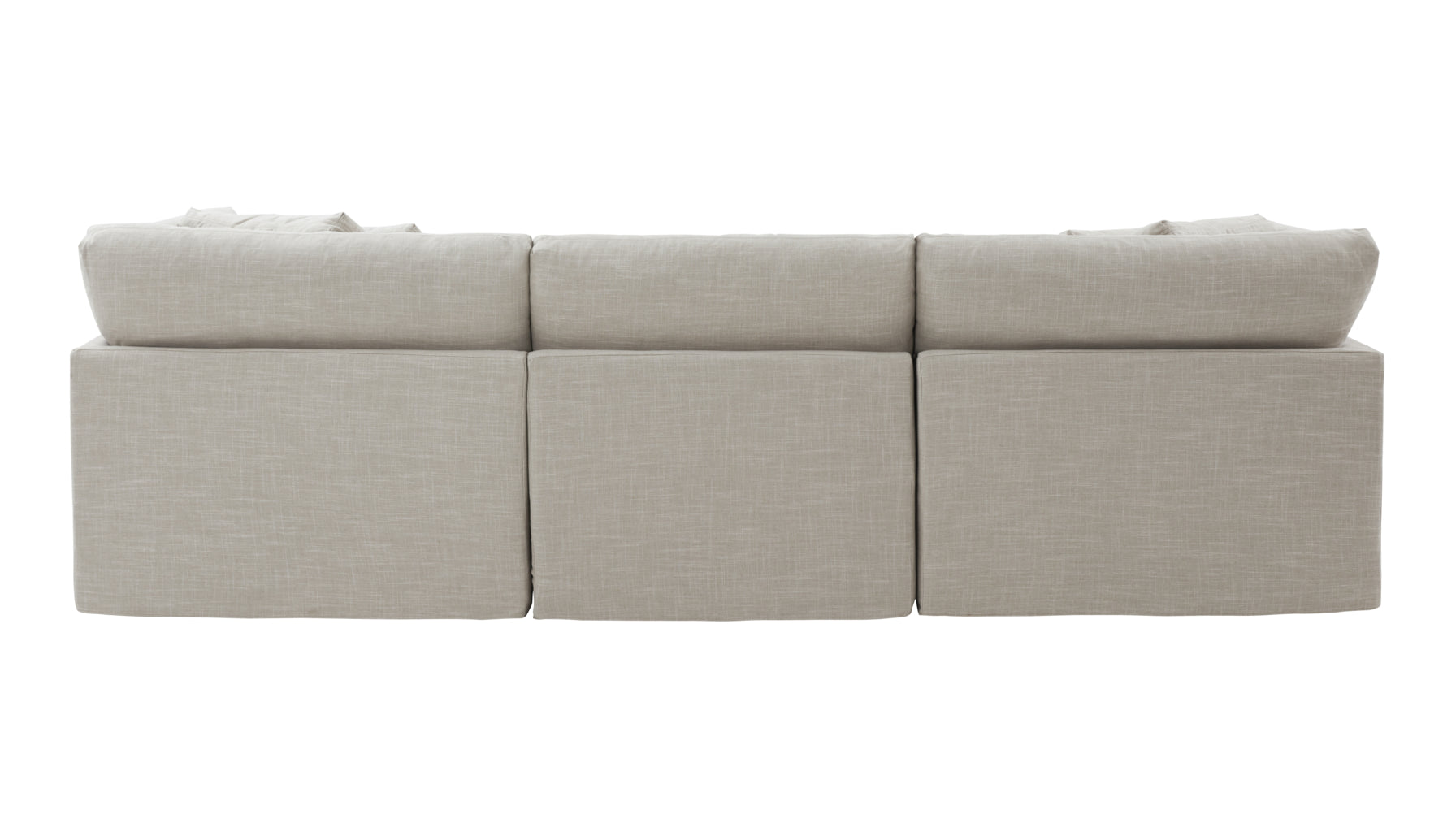 Get Together™ 5-Piece Modular U-Shaped Sectional, Large, Light Pebble - Image 9